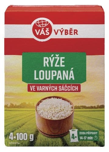Váš výběr Rýže dlouhozrnná VS 4x100g