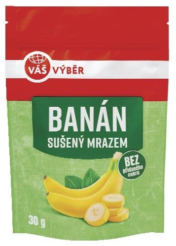 Váš Výběr Banán mrazem sušený 30g