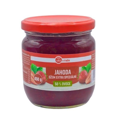 Váš Výběr Jahoda džem extra speciální 450f