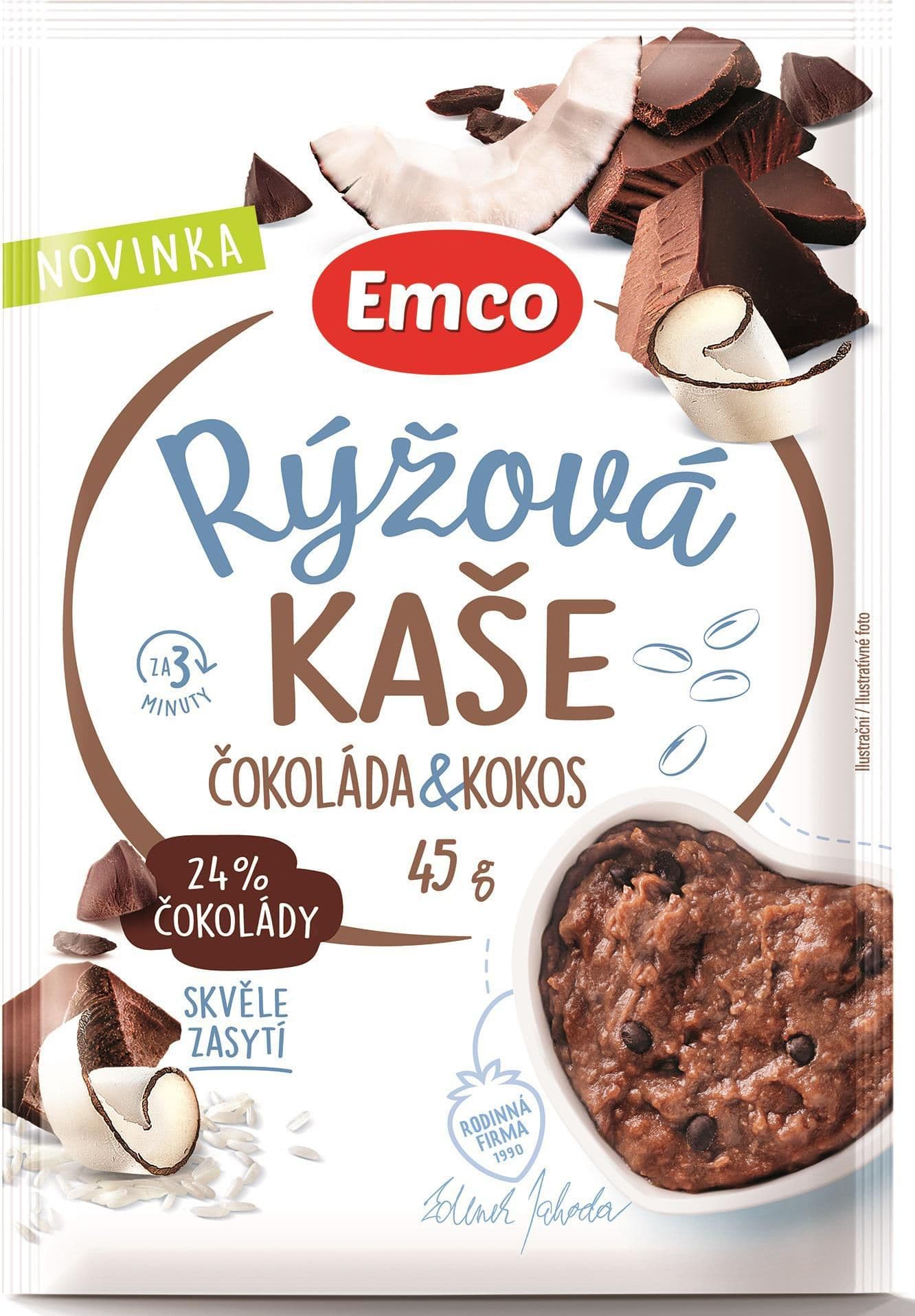 Emco Rýžová kaše čokoláda & kokos 45 g