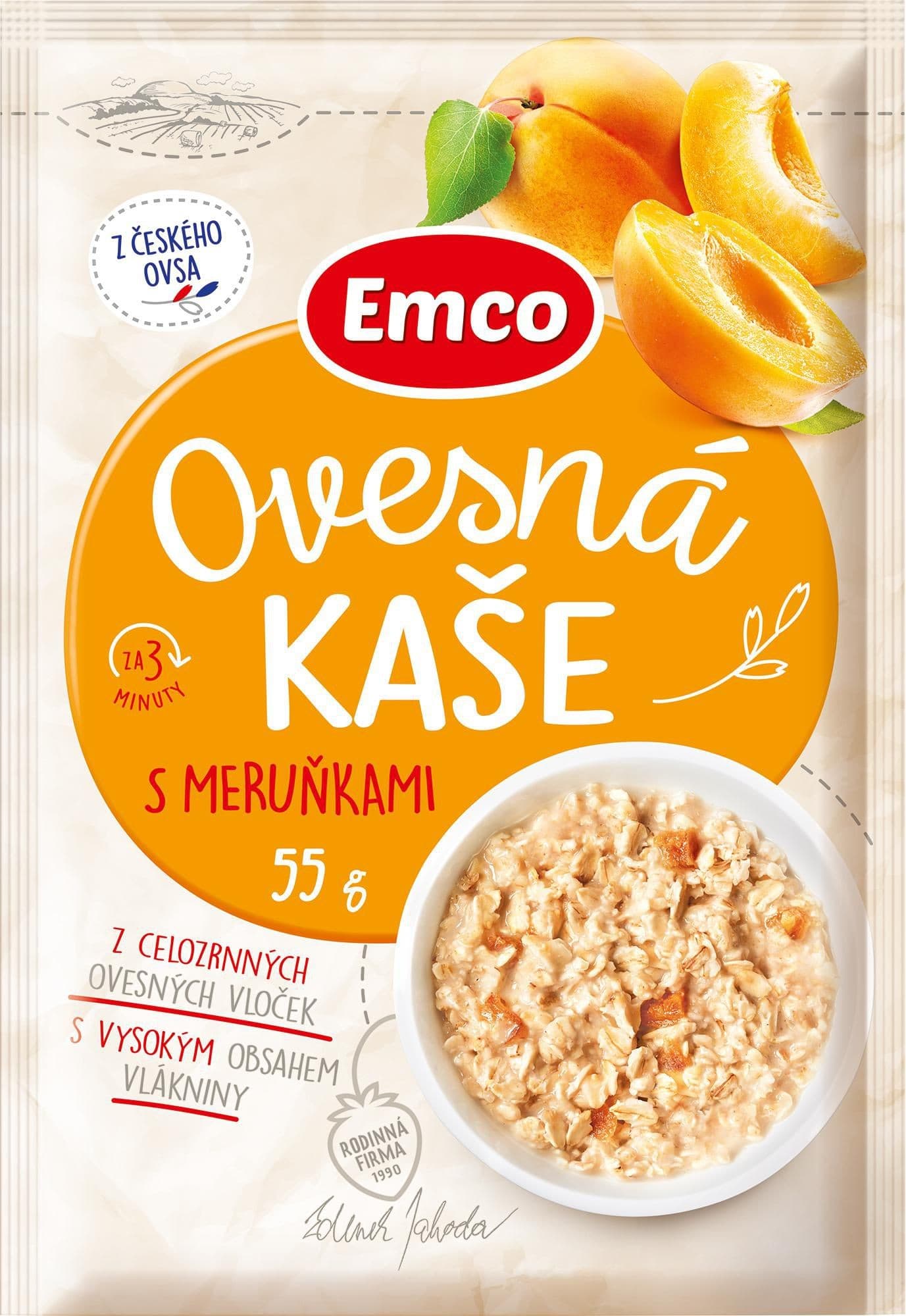Emco Ovesná kaše s meruňkami 55 g