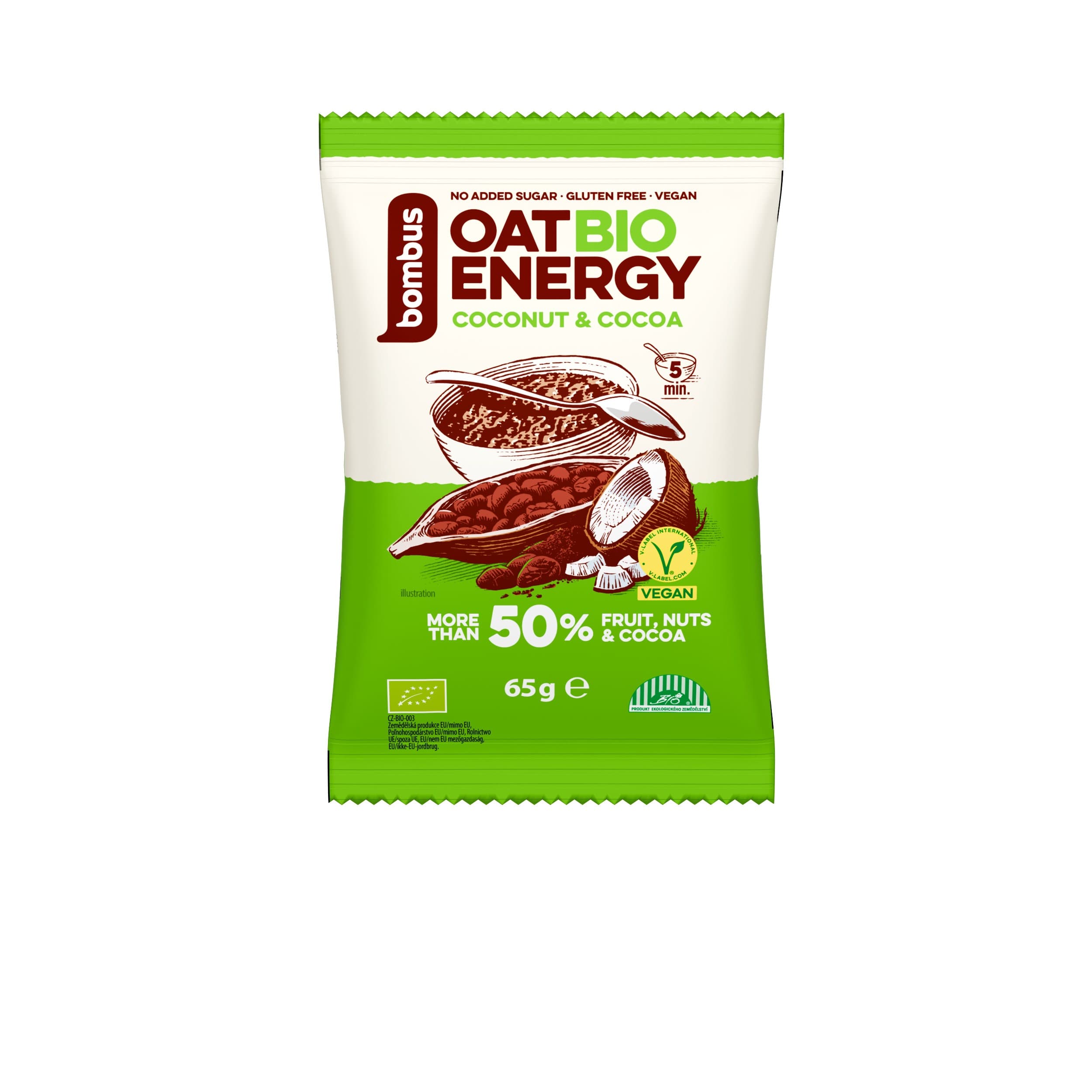 Bombus Oat BIO Energy Coconut&Cocoa kaše 65g