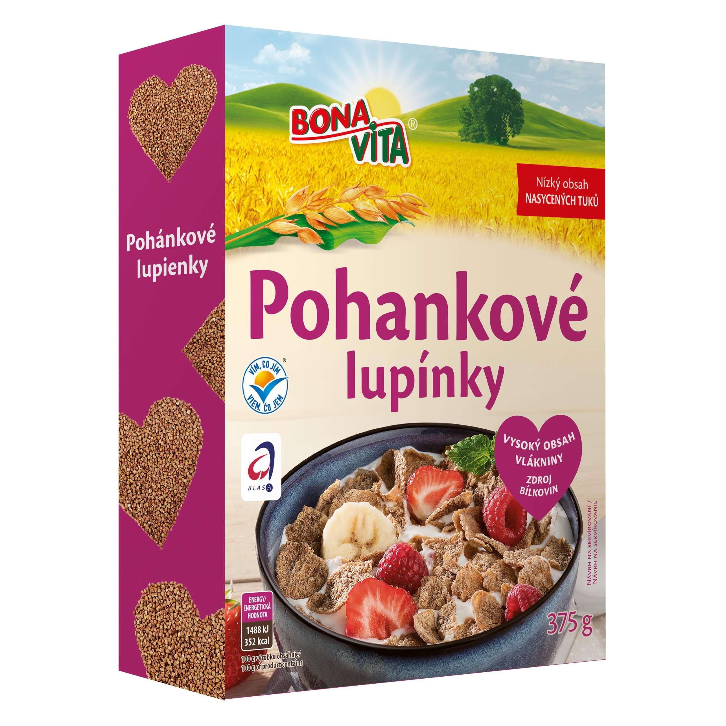 Bona Vita Pohankové lupínky 375 g