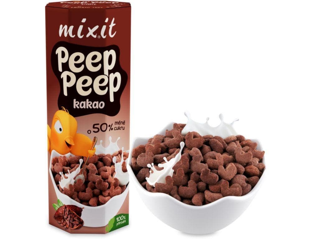 Mixit Cereálie Peep Peep - kakao 280g