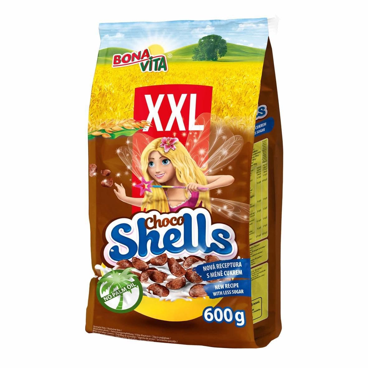Bona Vita Choco shells obilné mušličky s kakaem 600 g