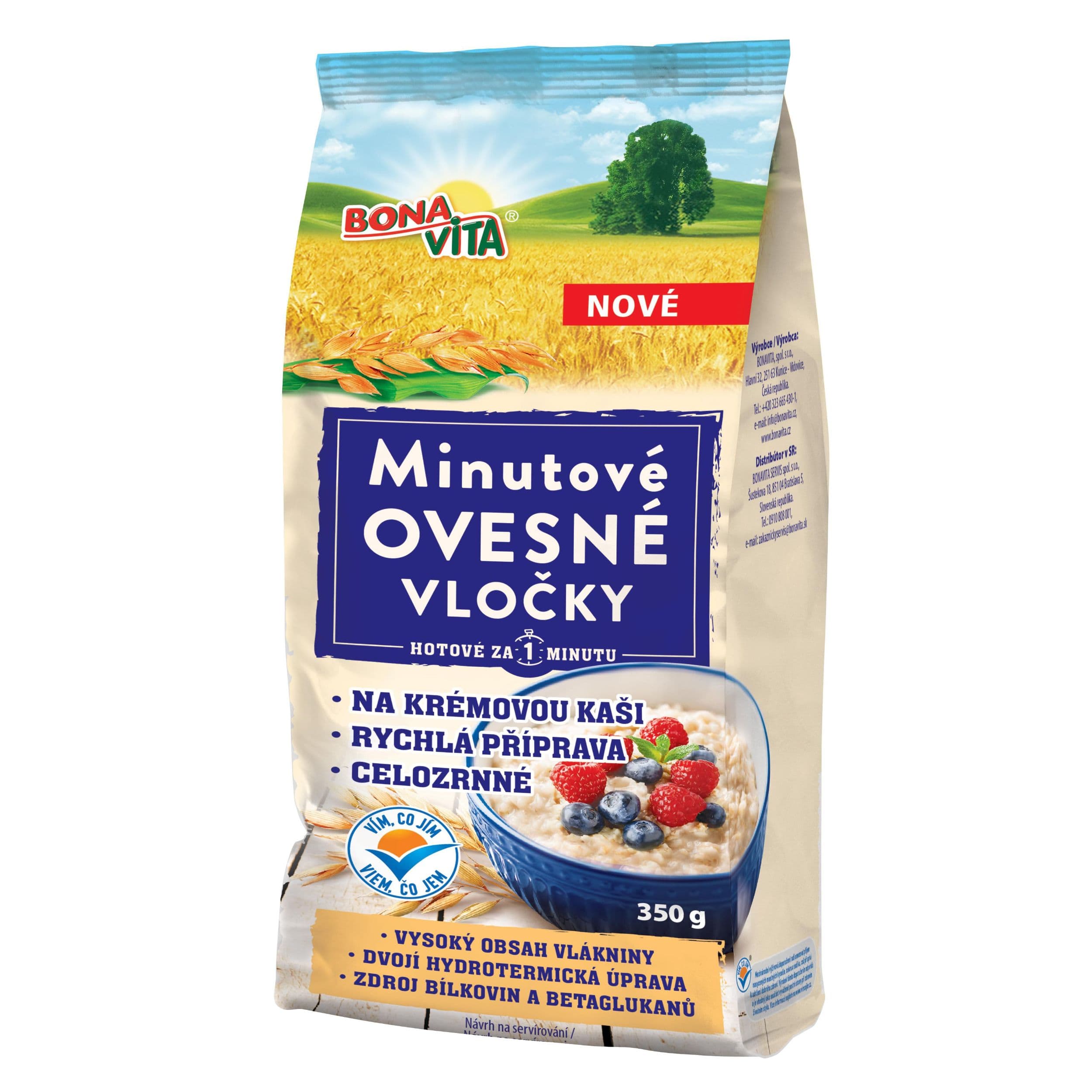 Bonavita Minutové ovesné vločky 350g
