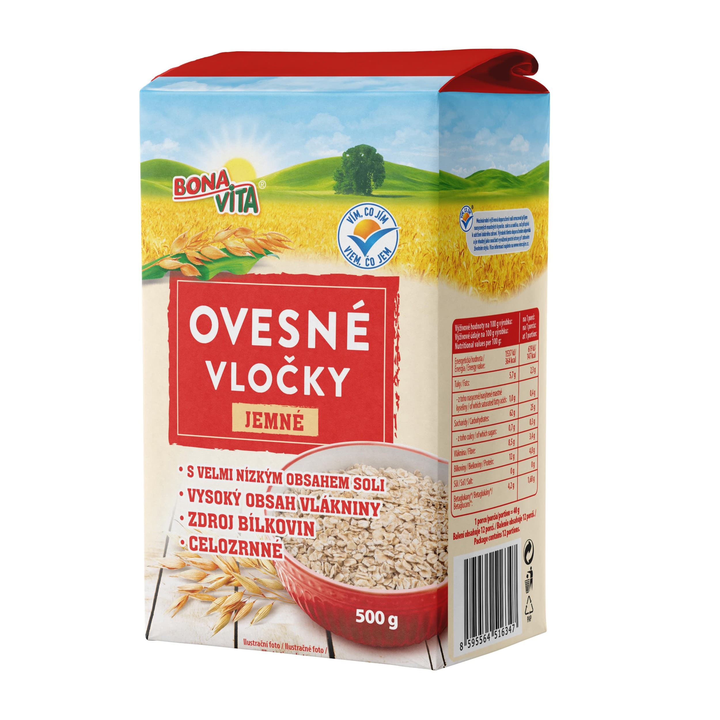 Bonavita Ovesné vločky jemné  500g