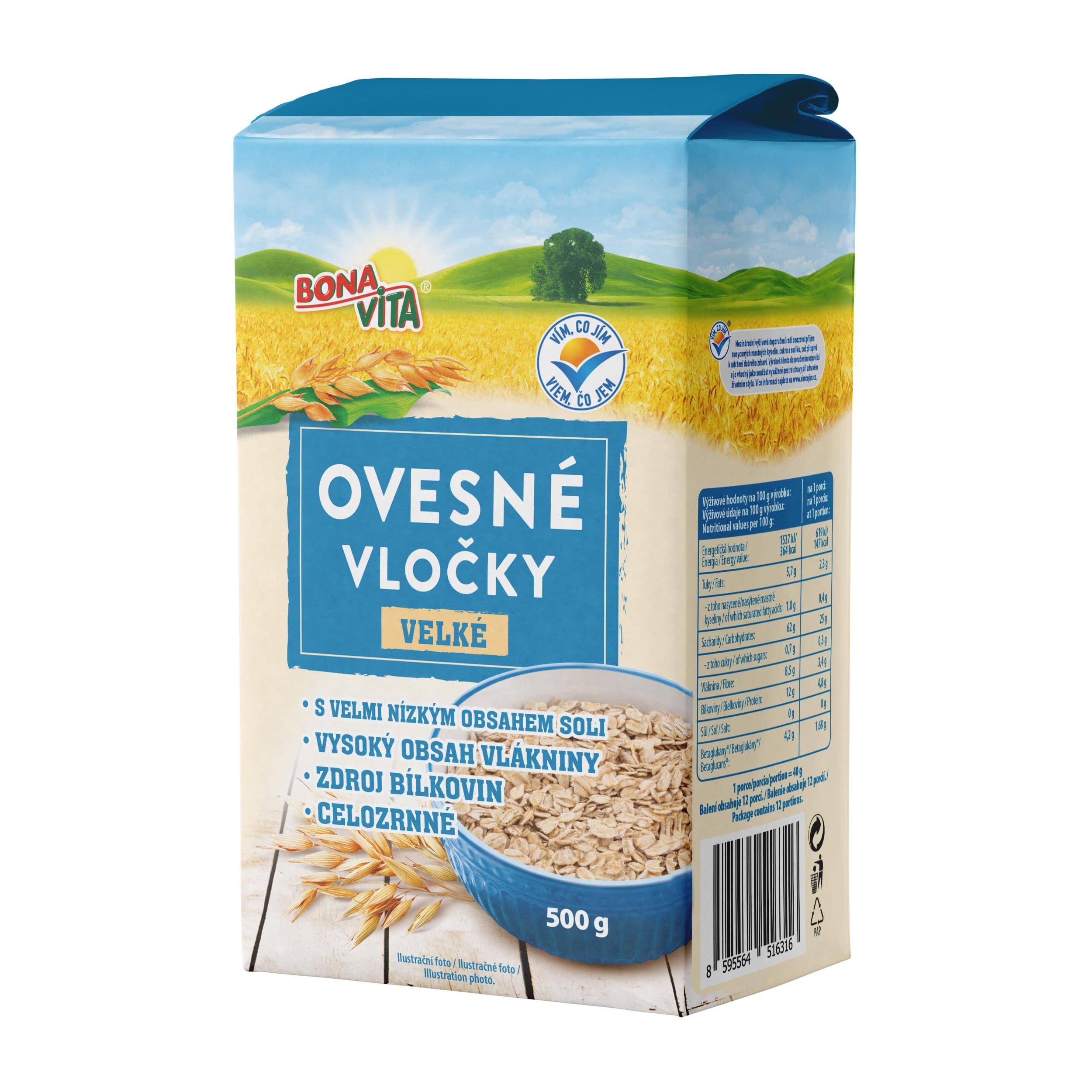 Bona Vita Ovesné vločky 500g