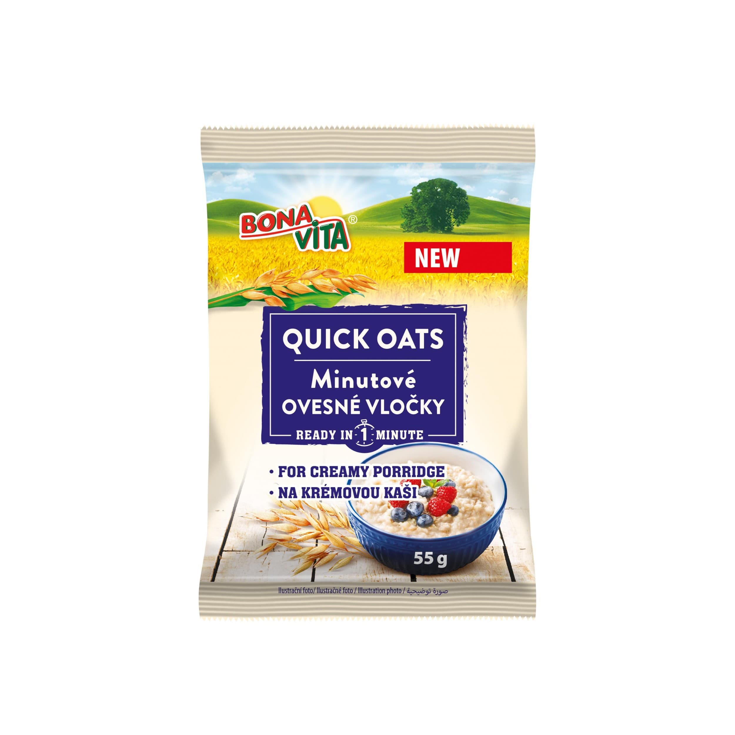 Bonavita Minutové ovesné vločky 55g