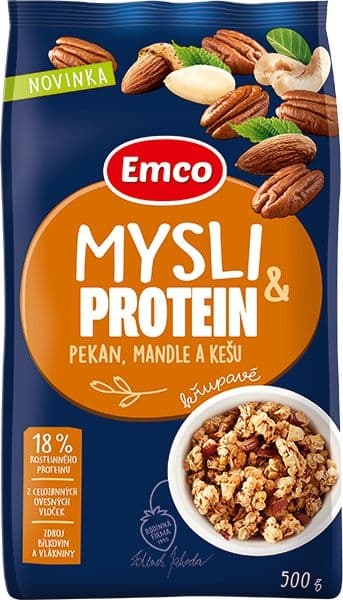 Emco Mysli & protein pekan, mandle a kešu 500 g