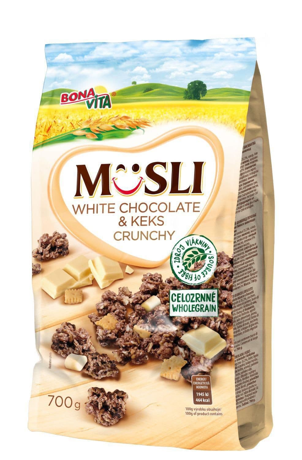 Bona Vita Zapékané křupavé müsli White Chocolate&Keks 700 g