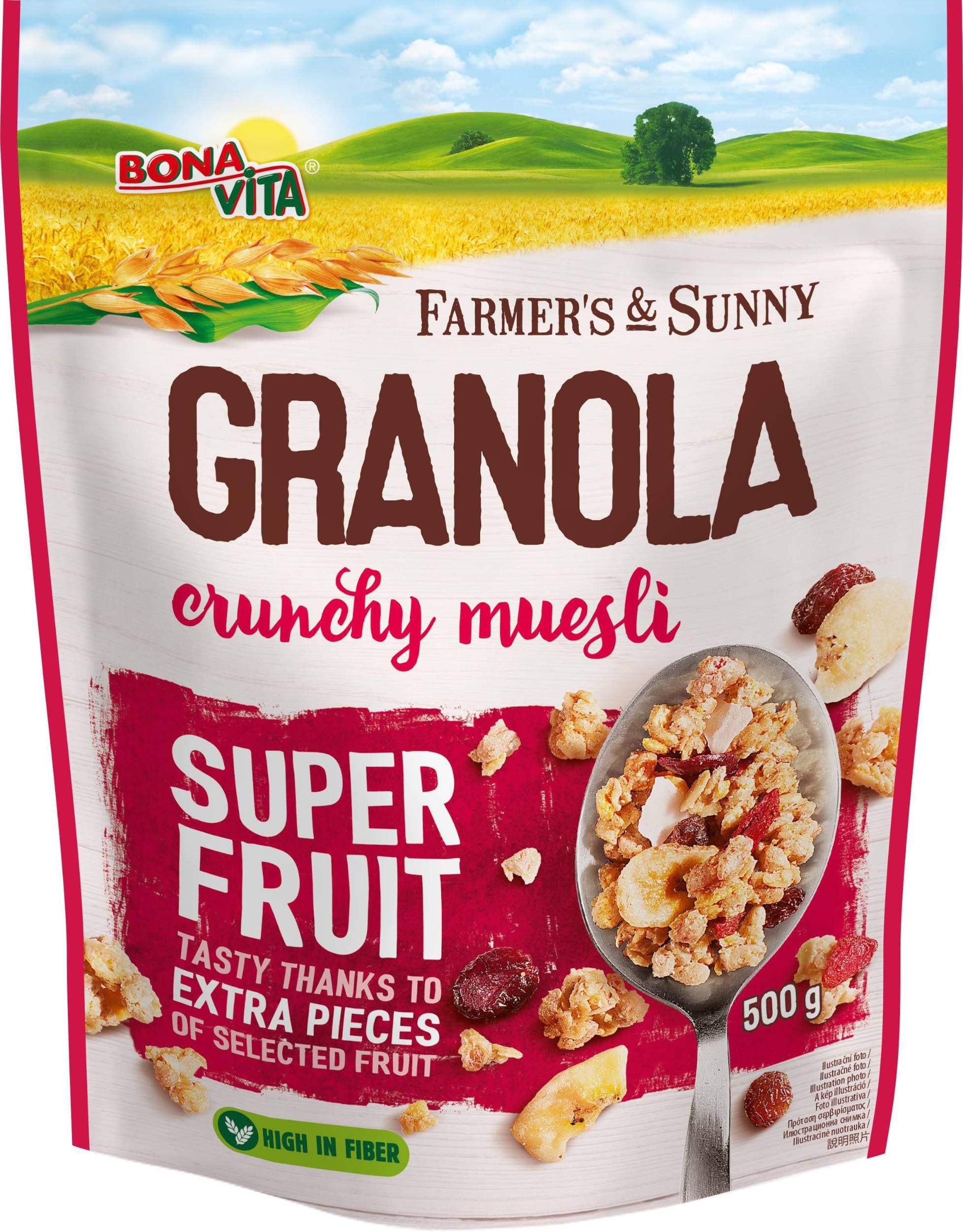 Bona Vita Farmer's & Sunny Granola musli super fruit 500 g