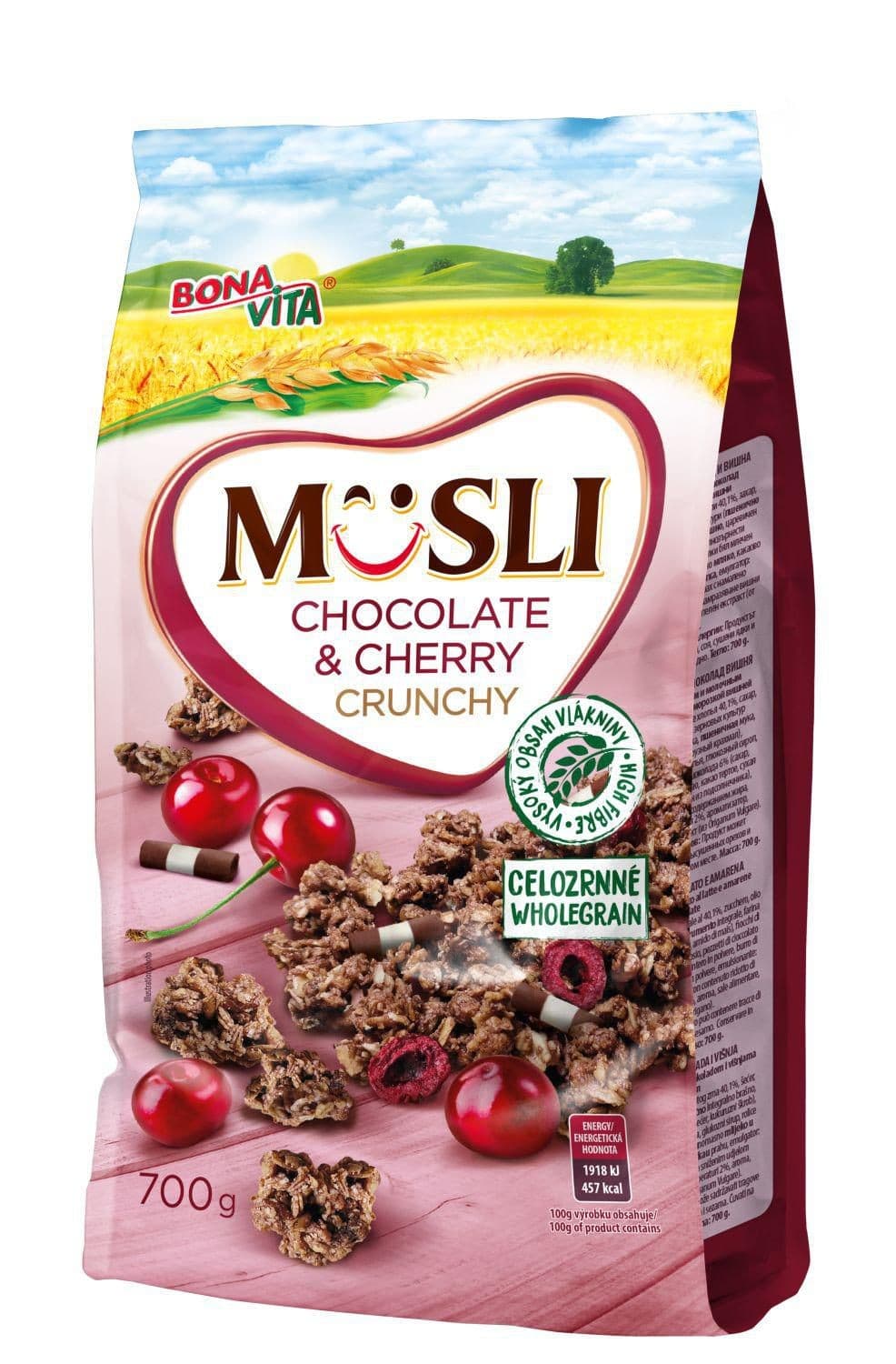 Bona Vita Zapékané křupavé müsli Chocolate&Cherry 700 g