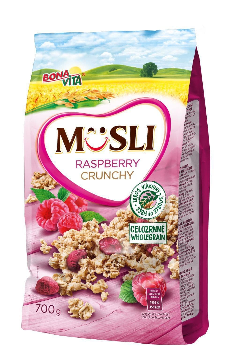 Bona Vita Musli s malinami zapékané & křupavé 700 g