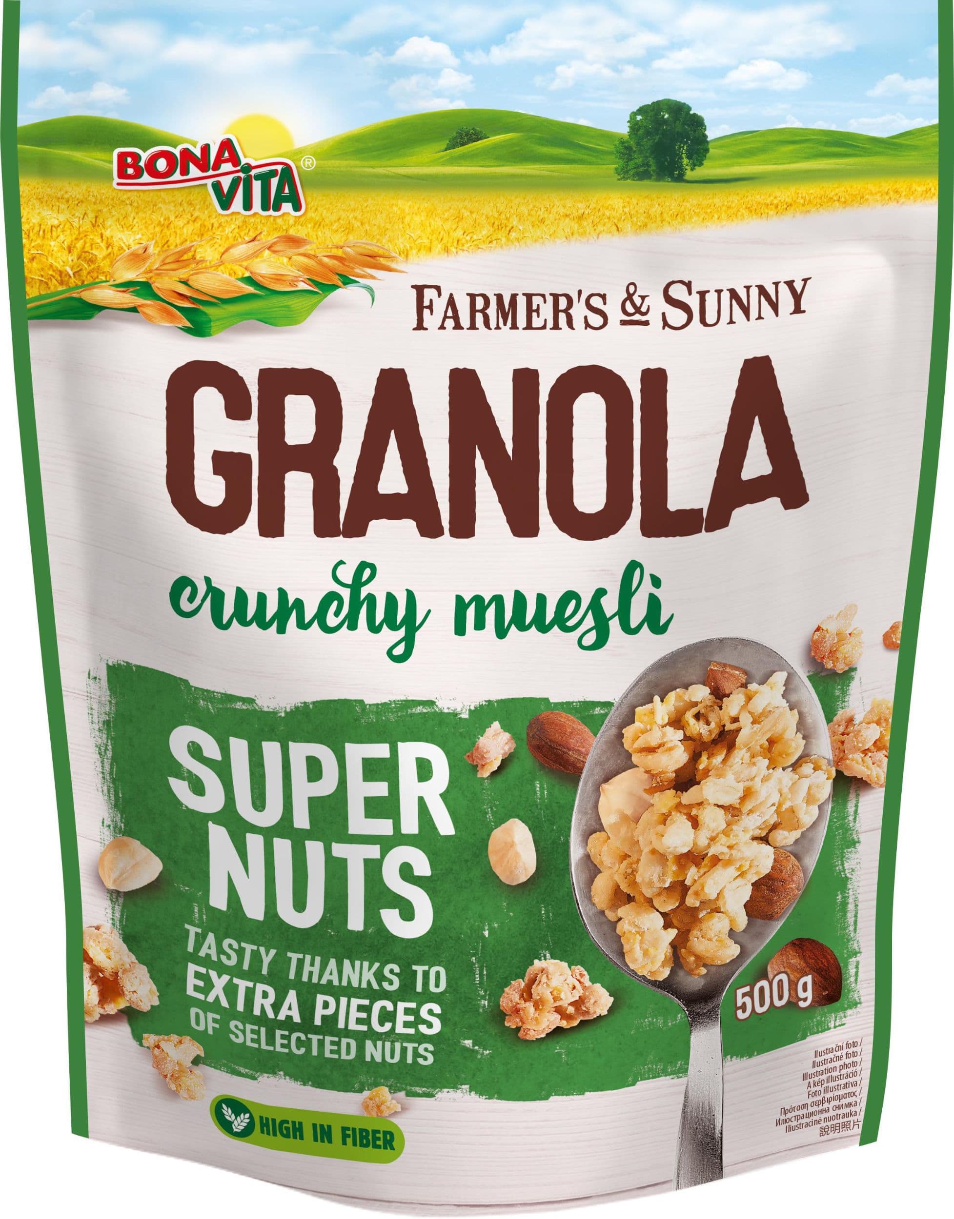 Bona Vita Farmer's & Sunny Granola musli super nuts 500 g
