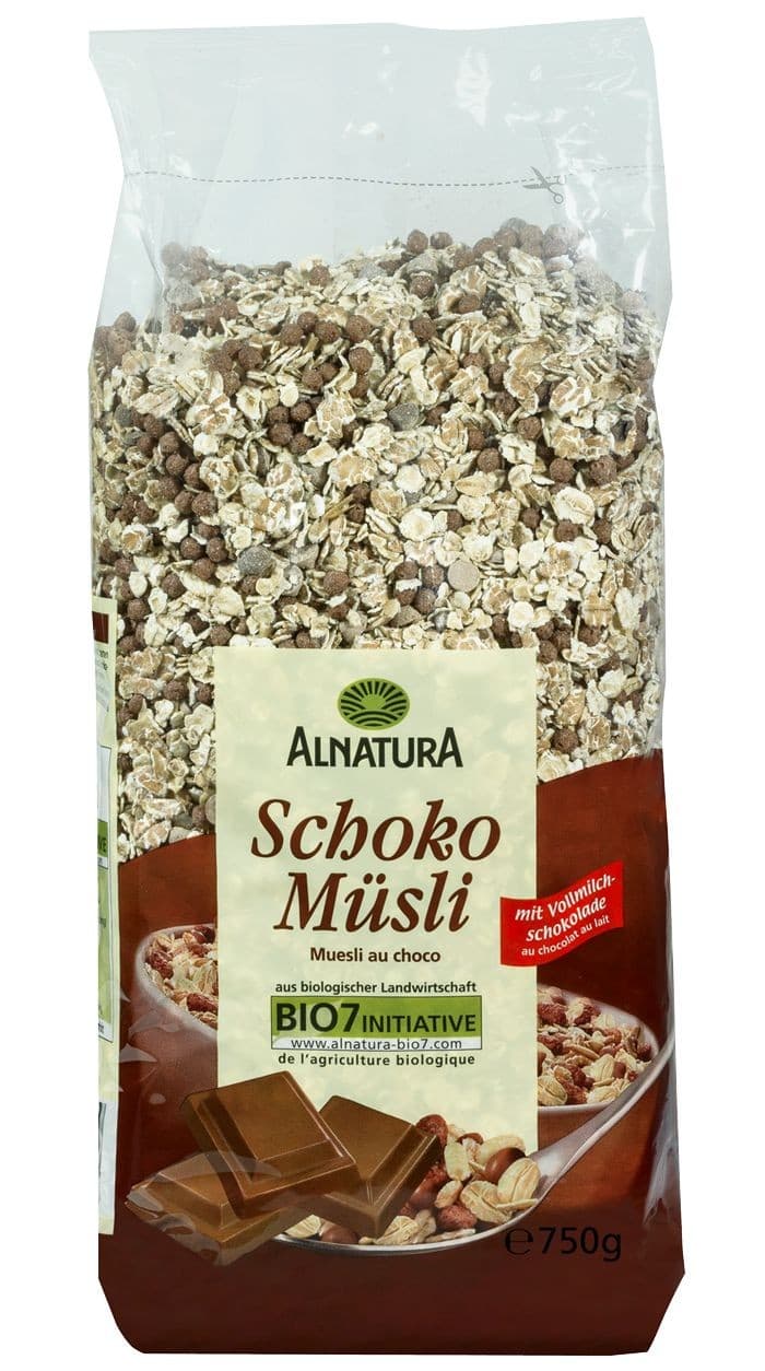 Alnatura BIO Čokoládové müsli 750 g