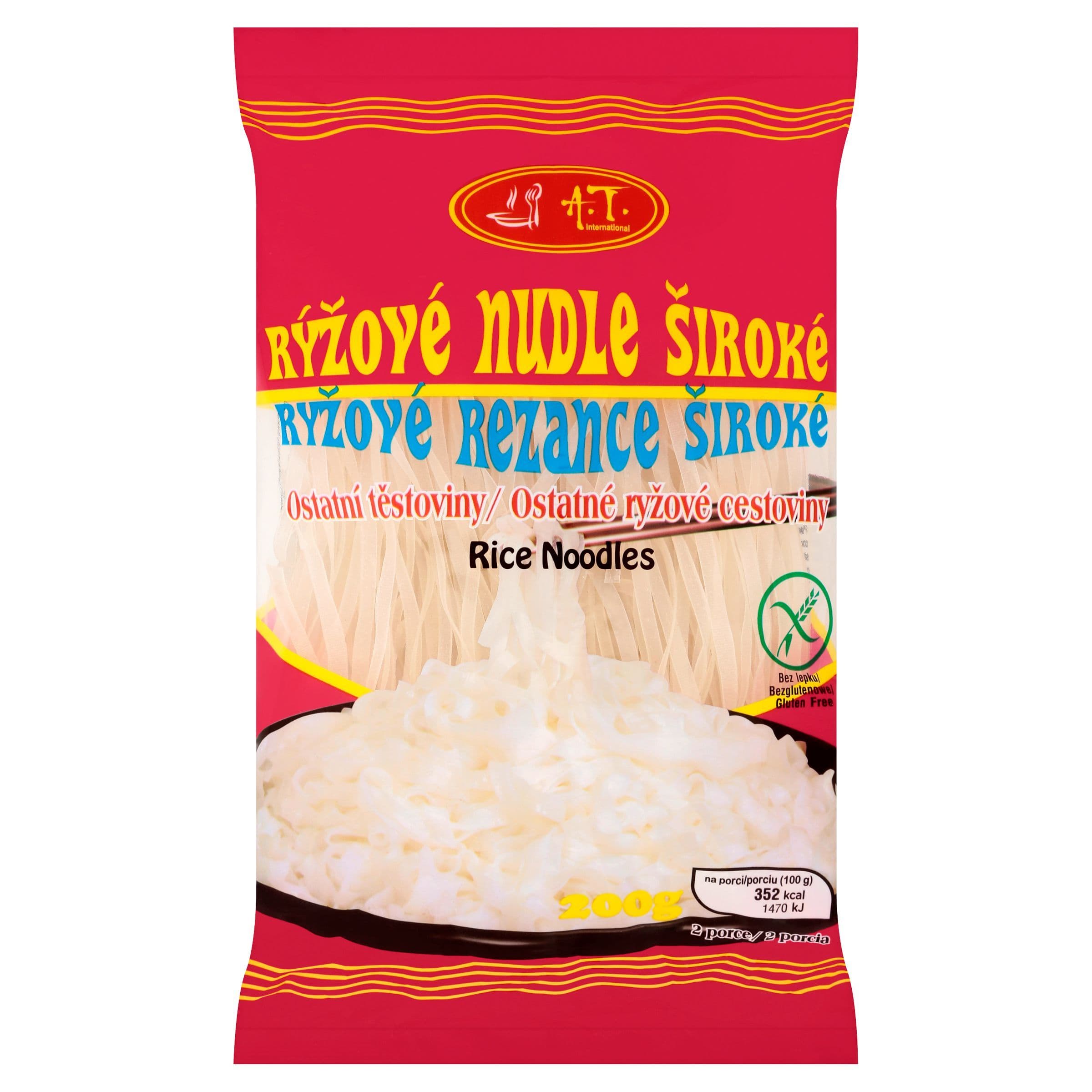 A.T.International Rýžové nudle široké 200 g