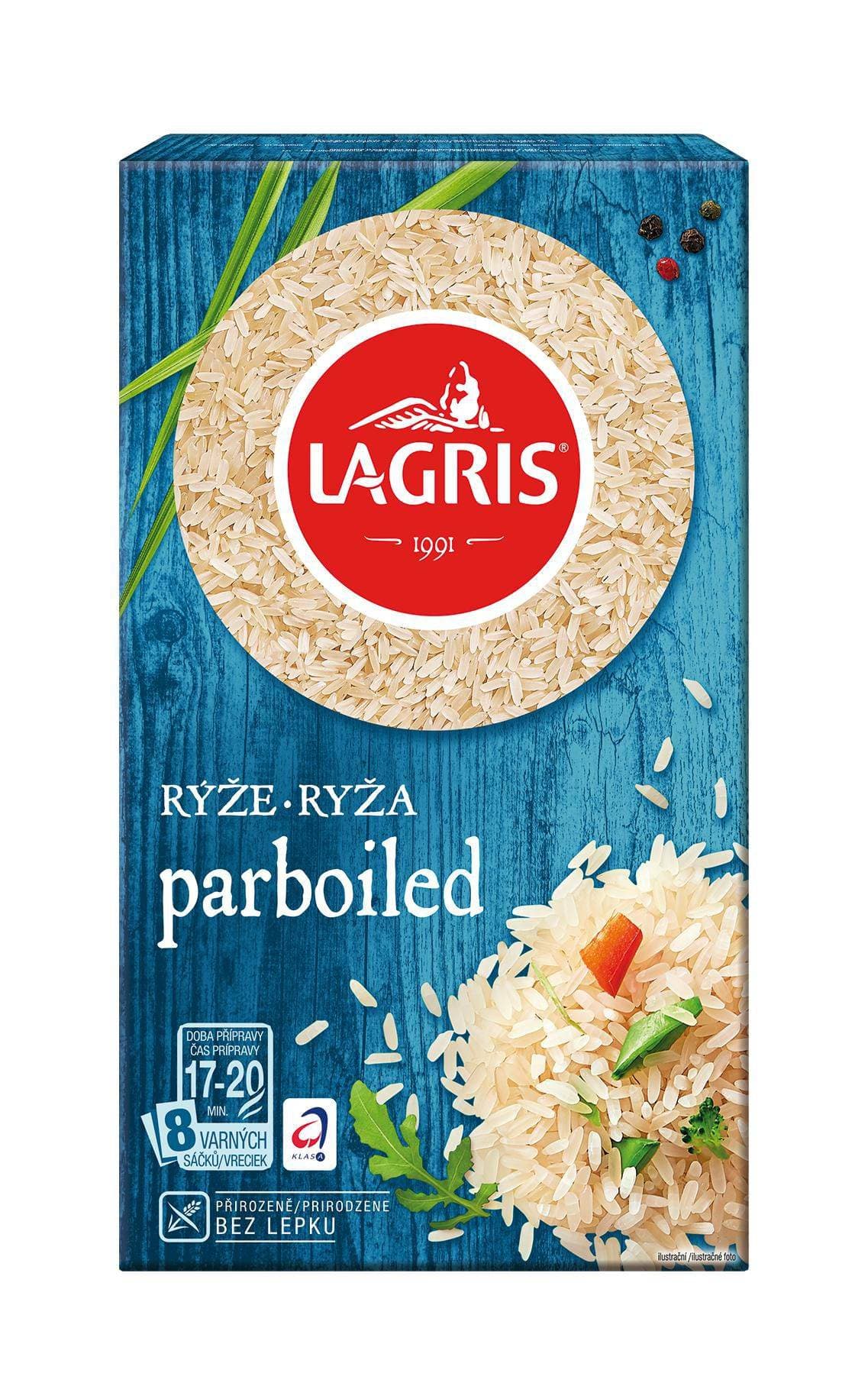 Lagris Rýže parboiled varné sáčky 800 g