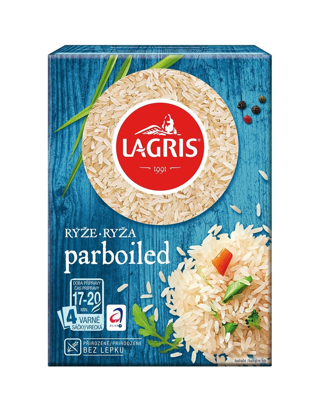 Lagris Rýže parboiled varné sáčky 4x100 g