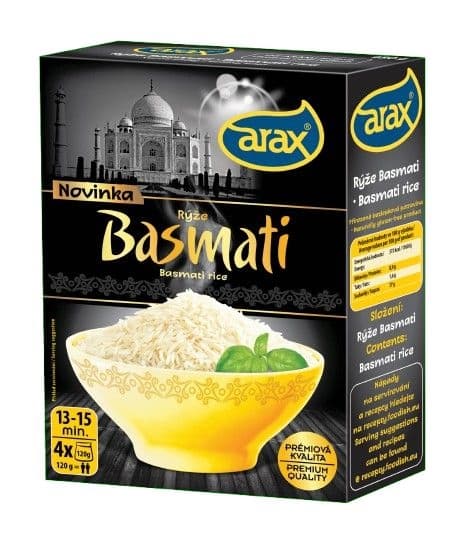 Arax Rýže Basmati varné sáčky 480 g