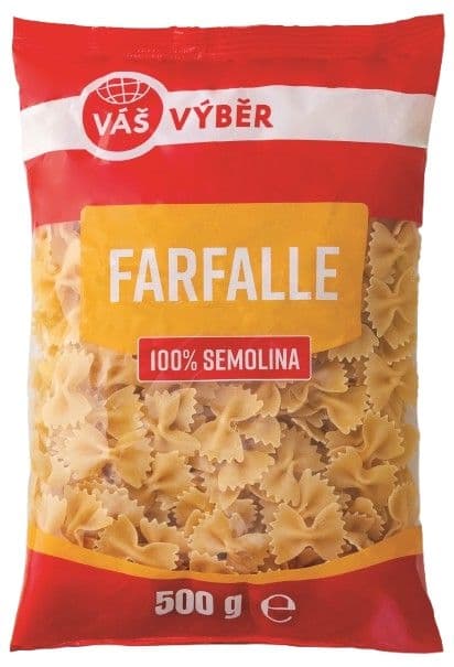 Váš Výběr Semolinové farfalle 500g