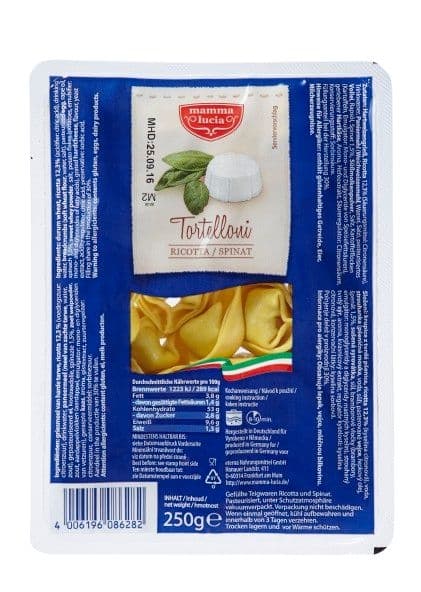 Mamma Lucia Tortelloni Ricota a špenát 250g