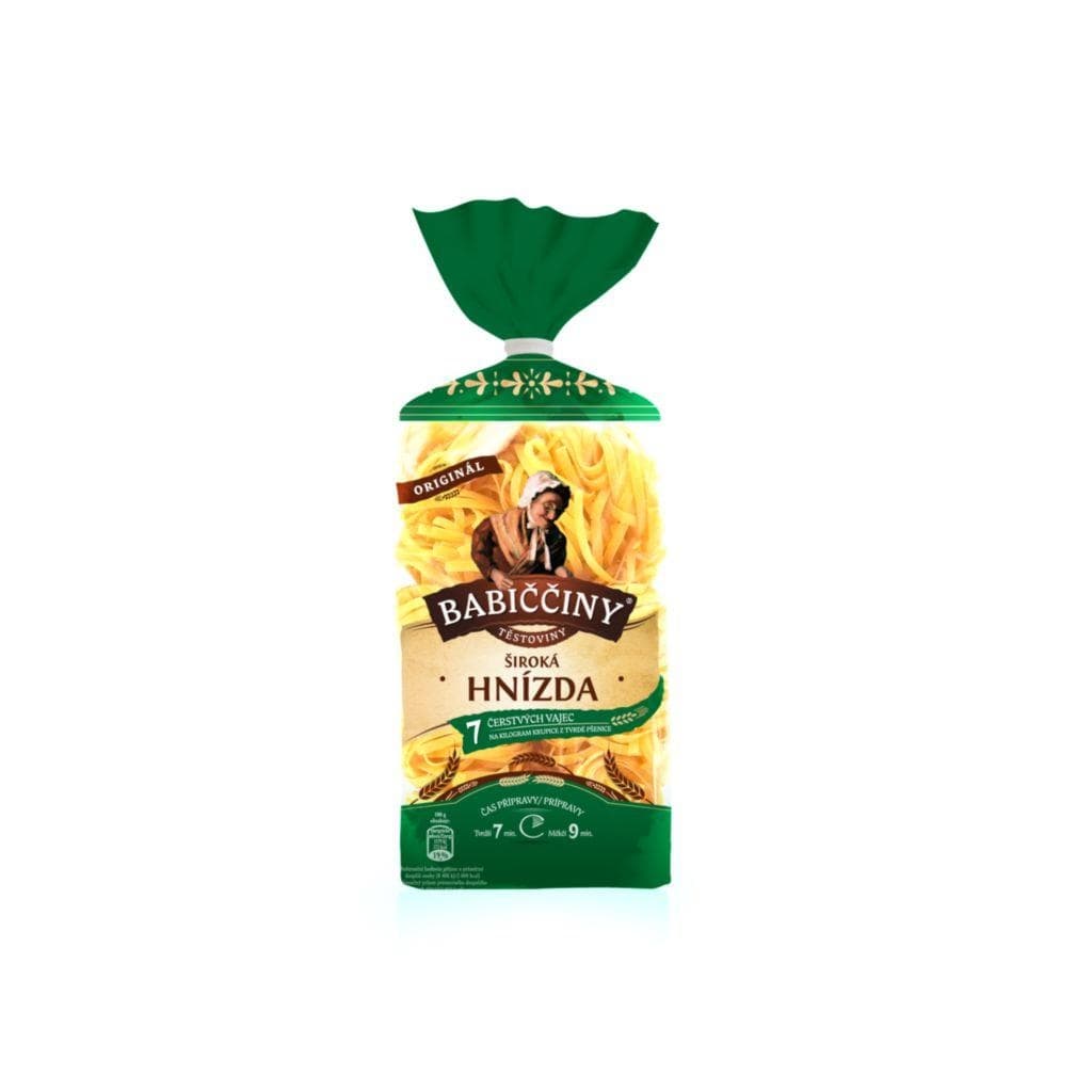 Druid Babiččiny Těstoviny široká hnízda 250 g