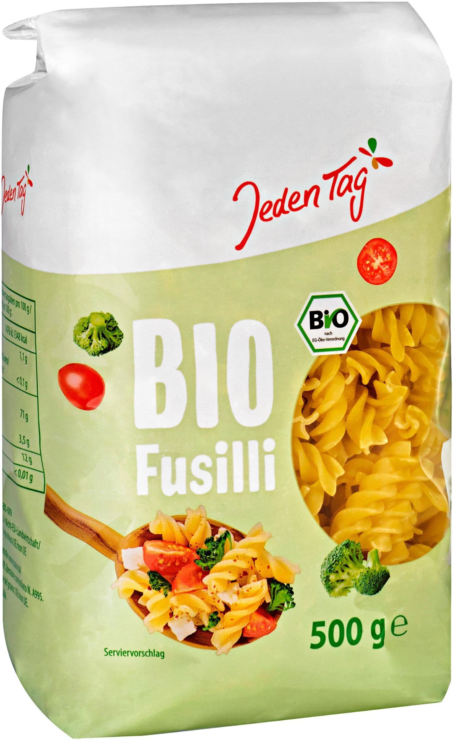 Jeden Tag Bio fusilli 500g