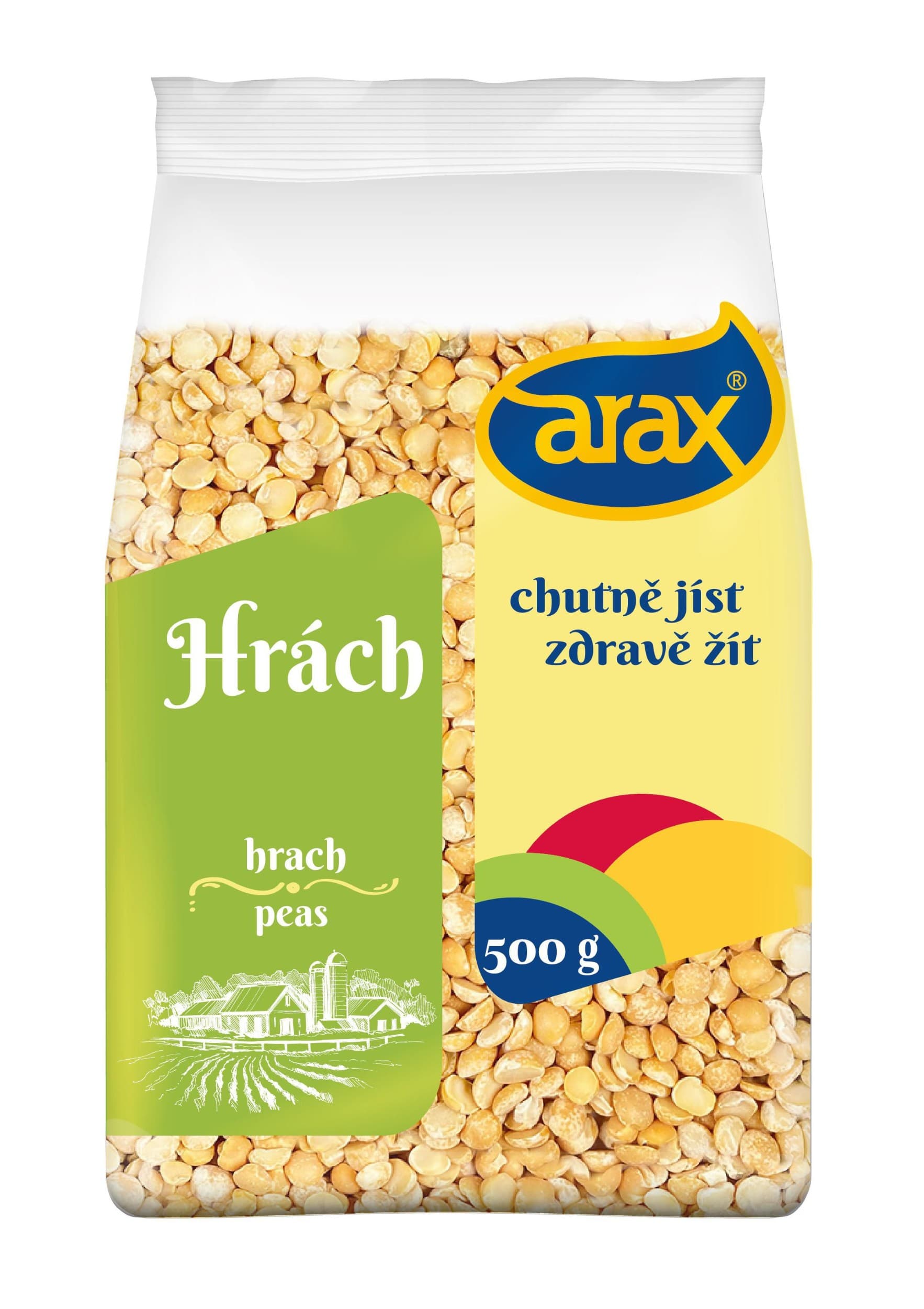 Arax Hrách žlutý půlený loupaný 500 g