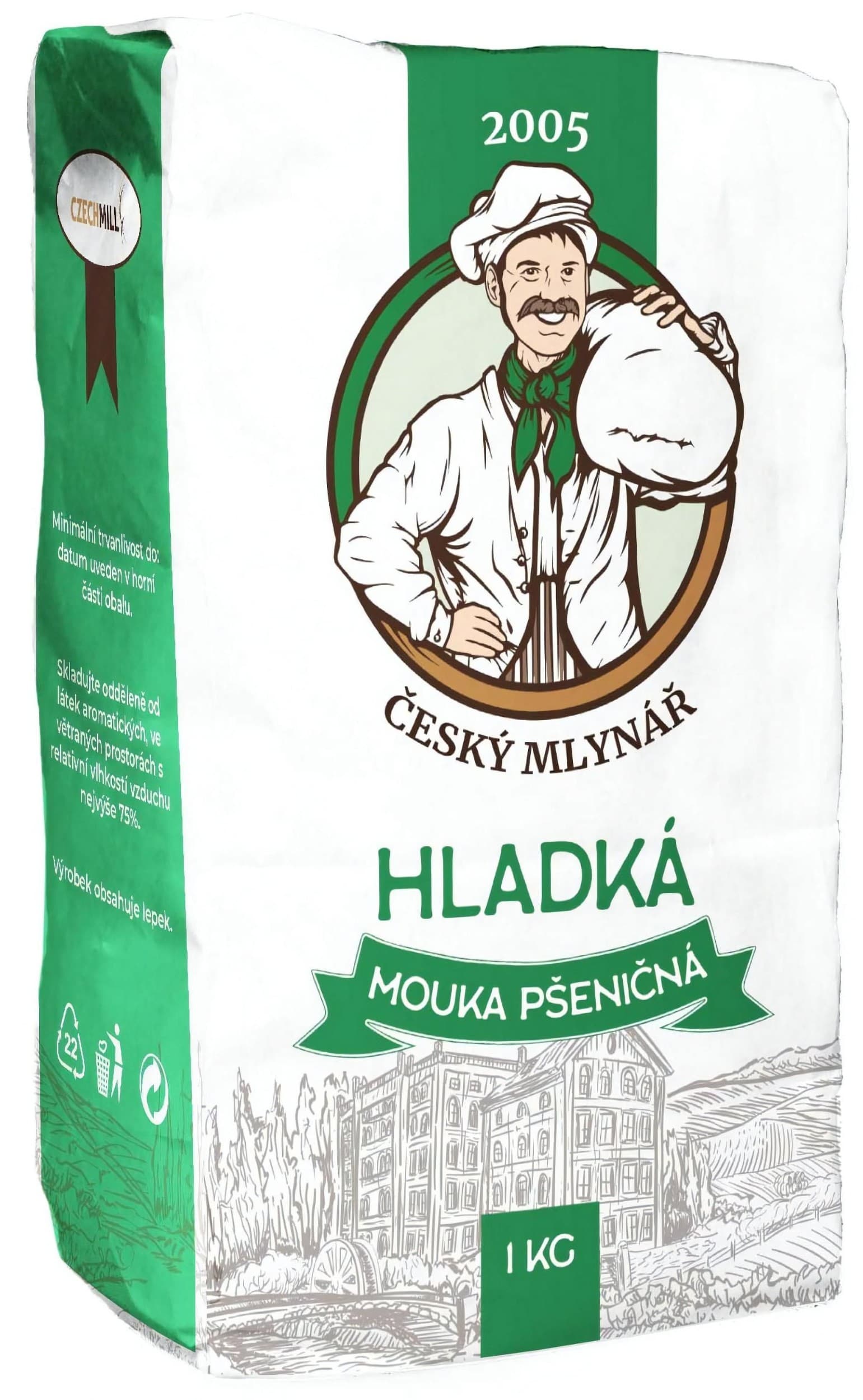 Český Mlynář Hladká mouka pšeničná 1kg