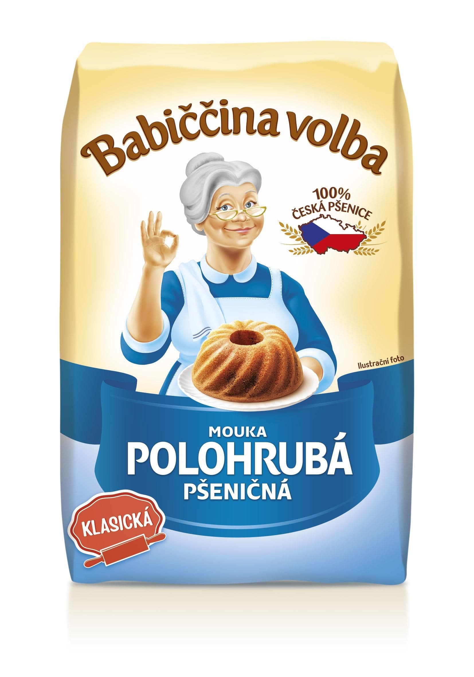Babiččina volba Mouka polohrubá pšeničná 1 kg