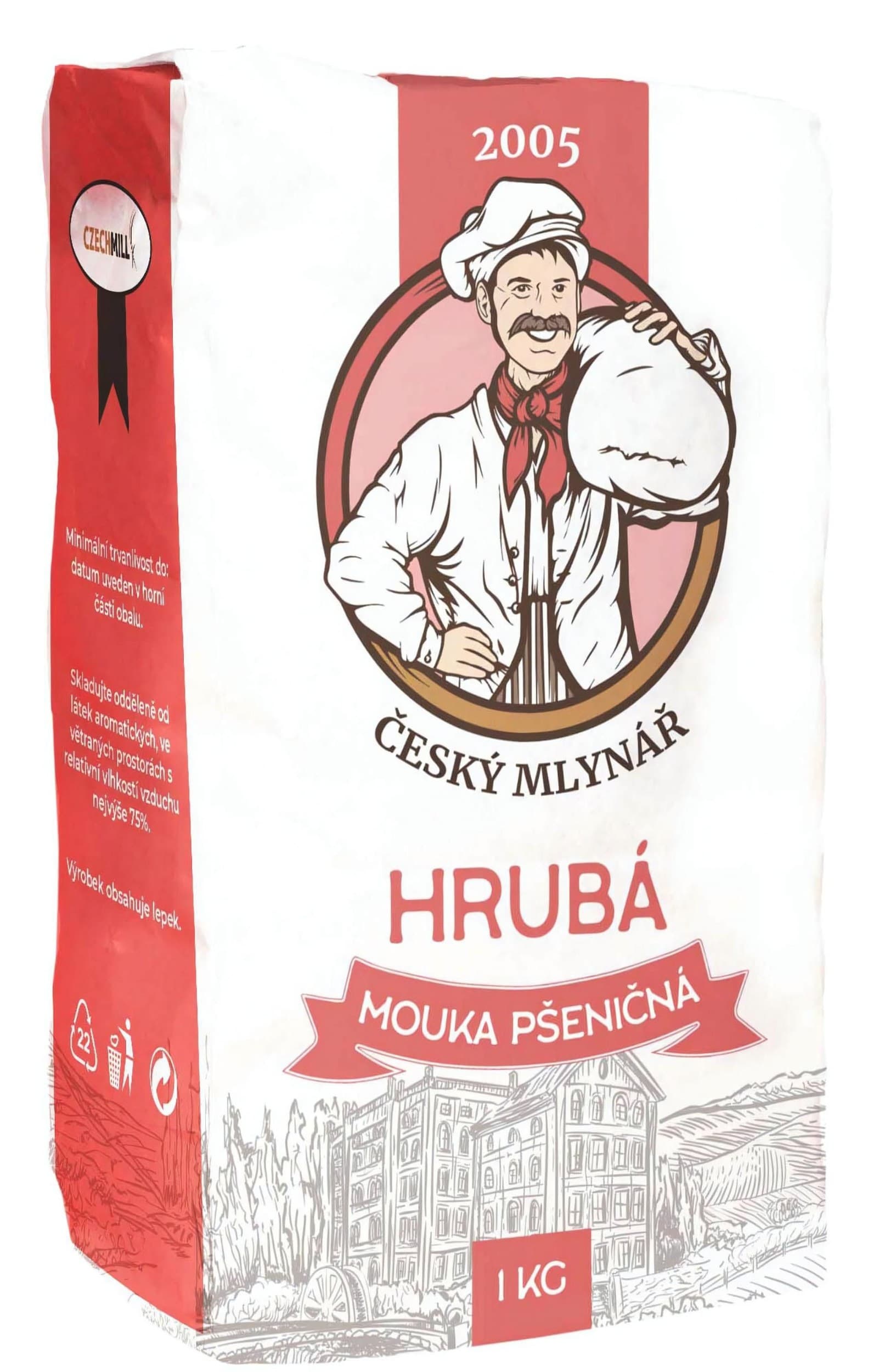 Český Mlynář Hrubá mouka pšeničná 1kg