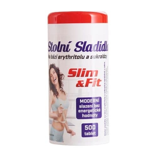 FAN tabletové stolní sladidlo na bázi sukralózy Slim & Fit 500 tbl., 30g