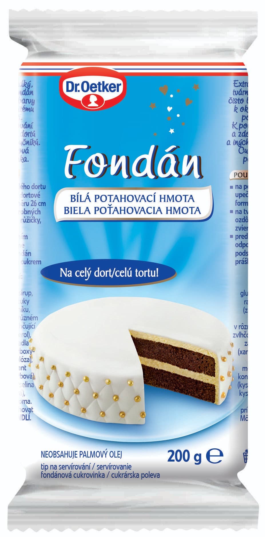 Dr. Oetker Fondán bílá potahovací hmota 200 g