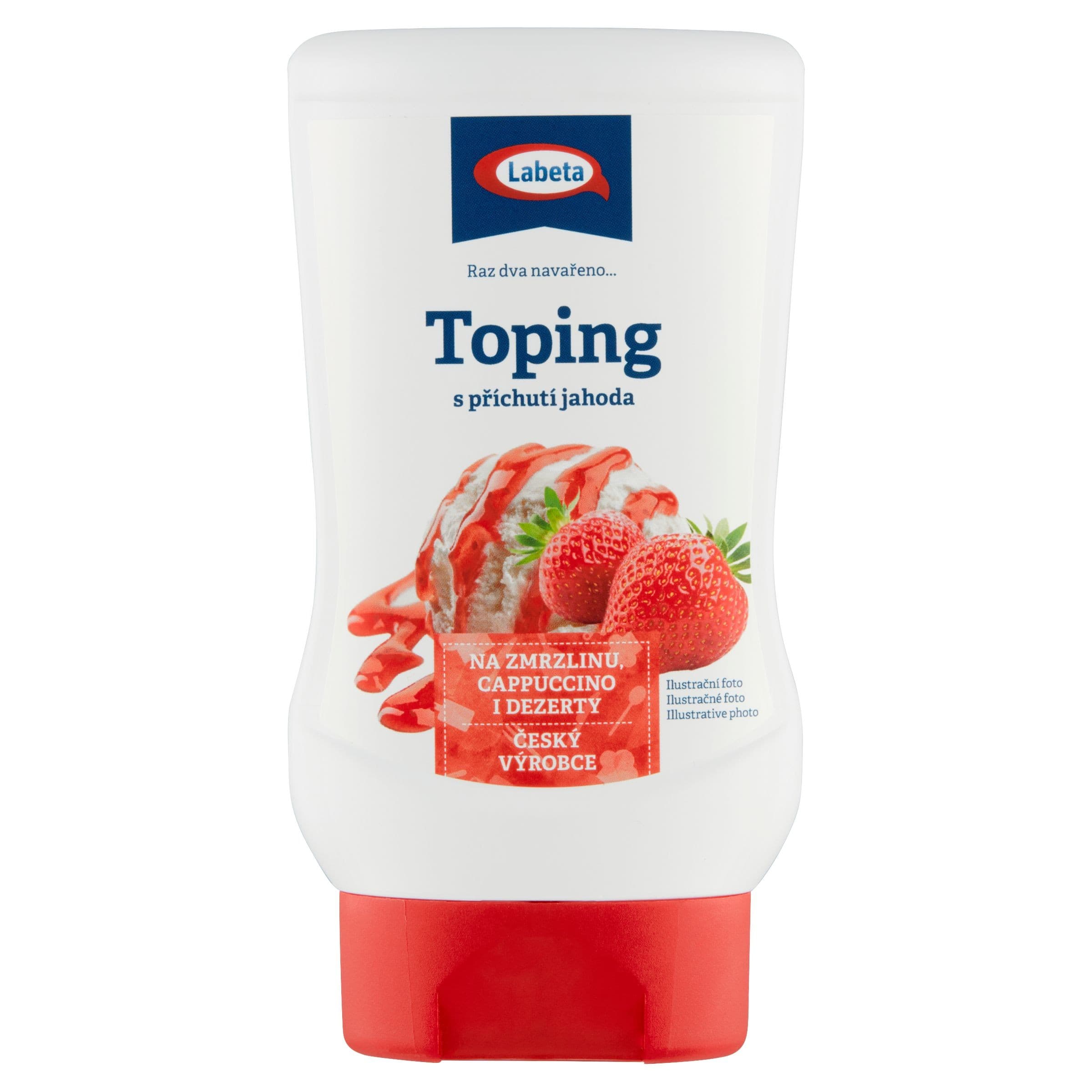 Labeta Toping s příchutí jahoda 200g