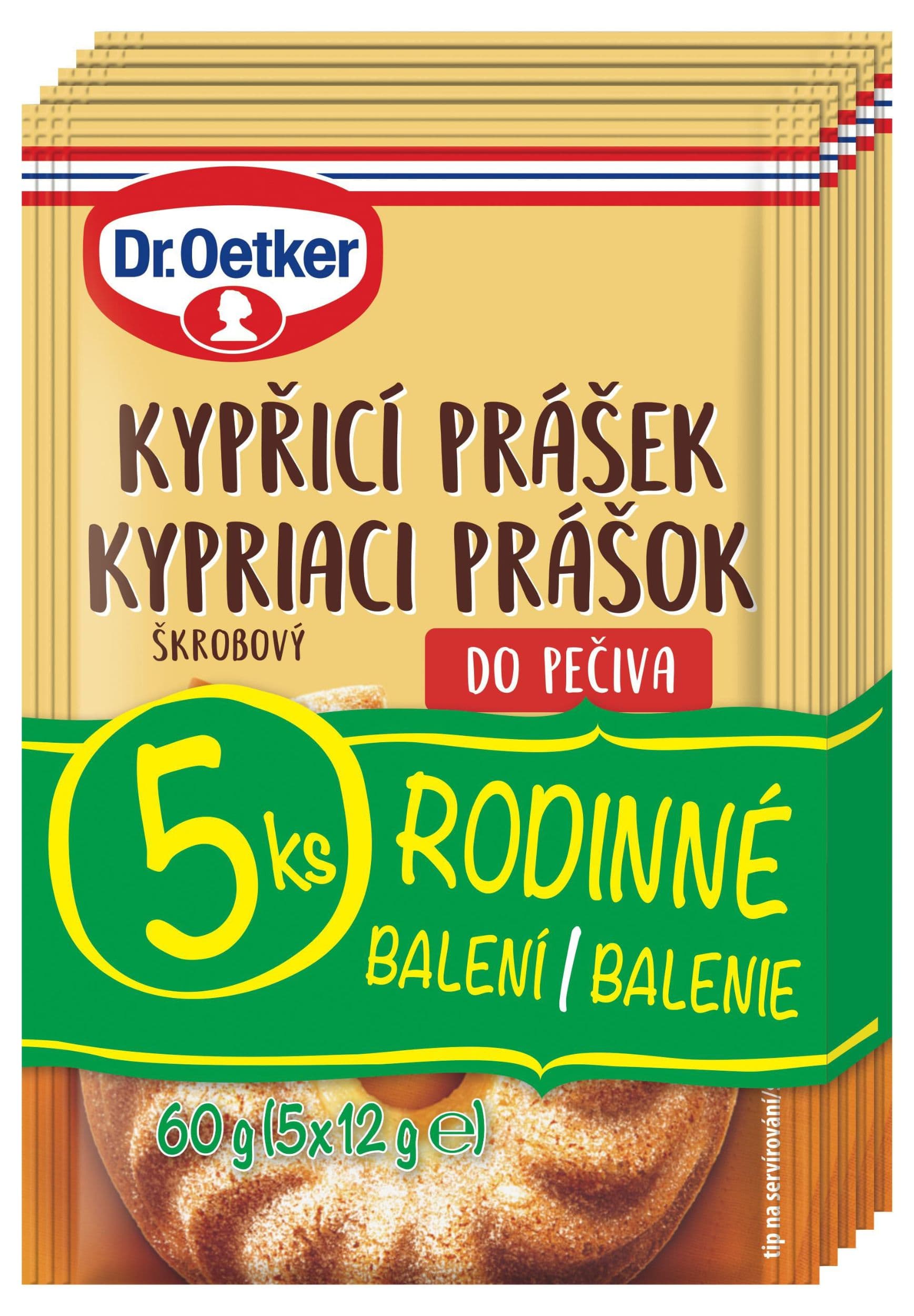 Dr. Oetker Kypřicí prášek do pečiva 5x12 g
