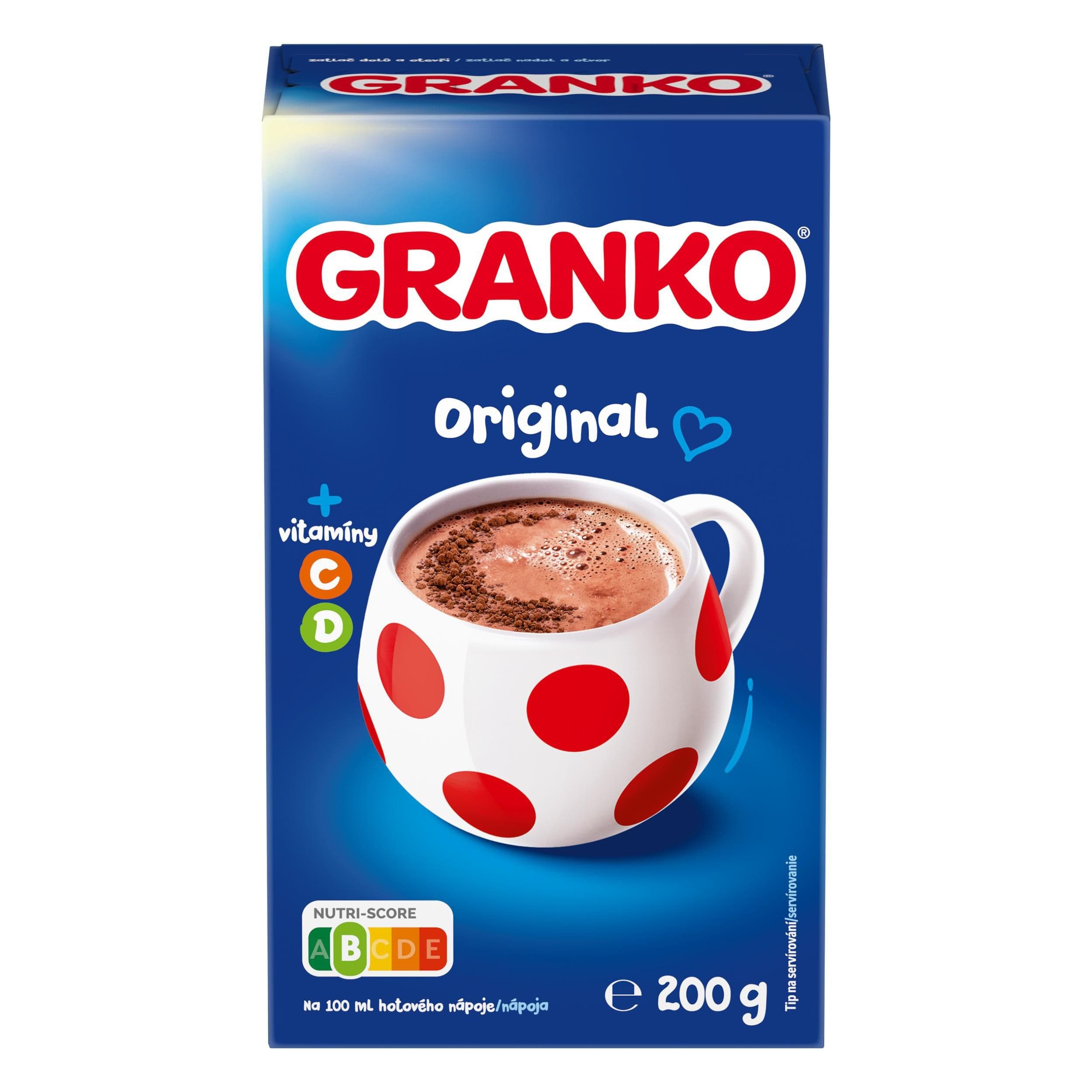 Oiron Granko s holandským kakaem instantní kakaový nápoj s vitamíny C a D 200g