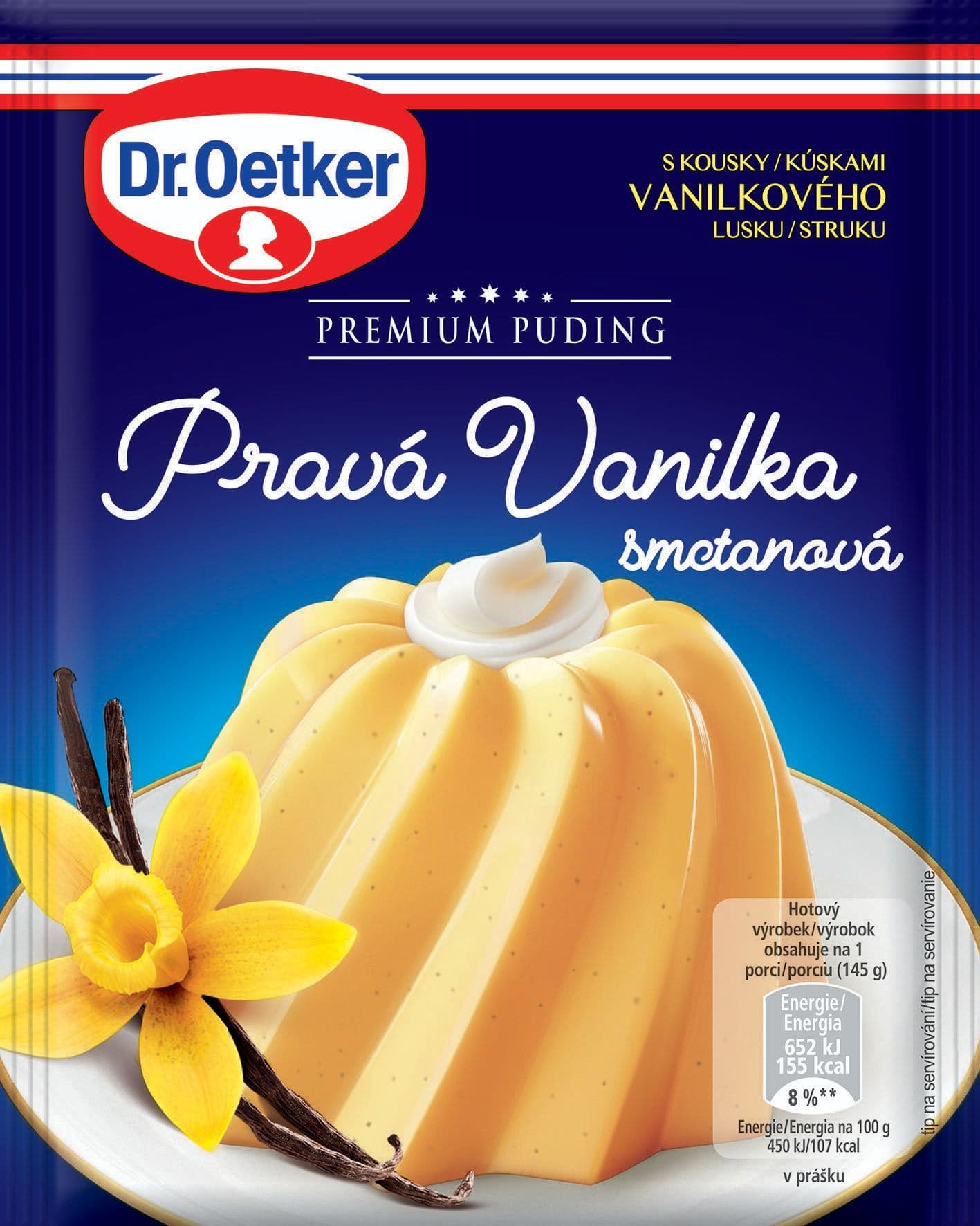 Dr. Oetker Premium puding vanilka-smet. 40 g