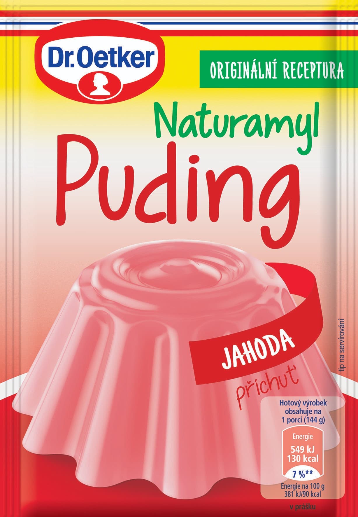 Dr. Oetker Natura puding jahoda 37 g