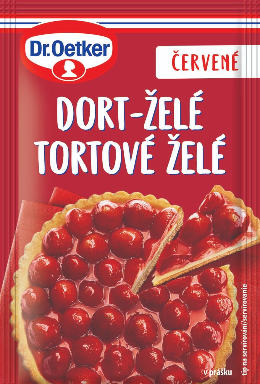 Dr. Oetker Dort-želé červené 10 g