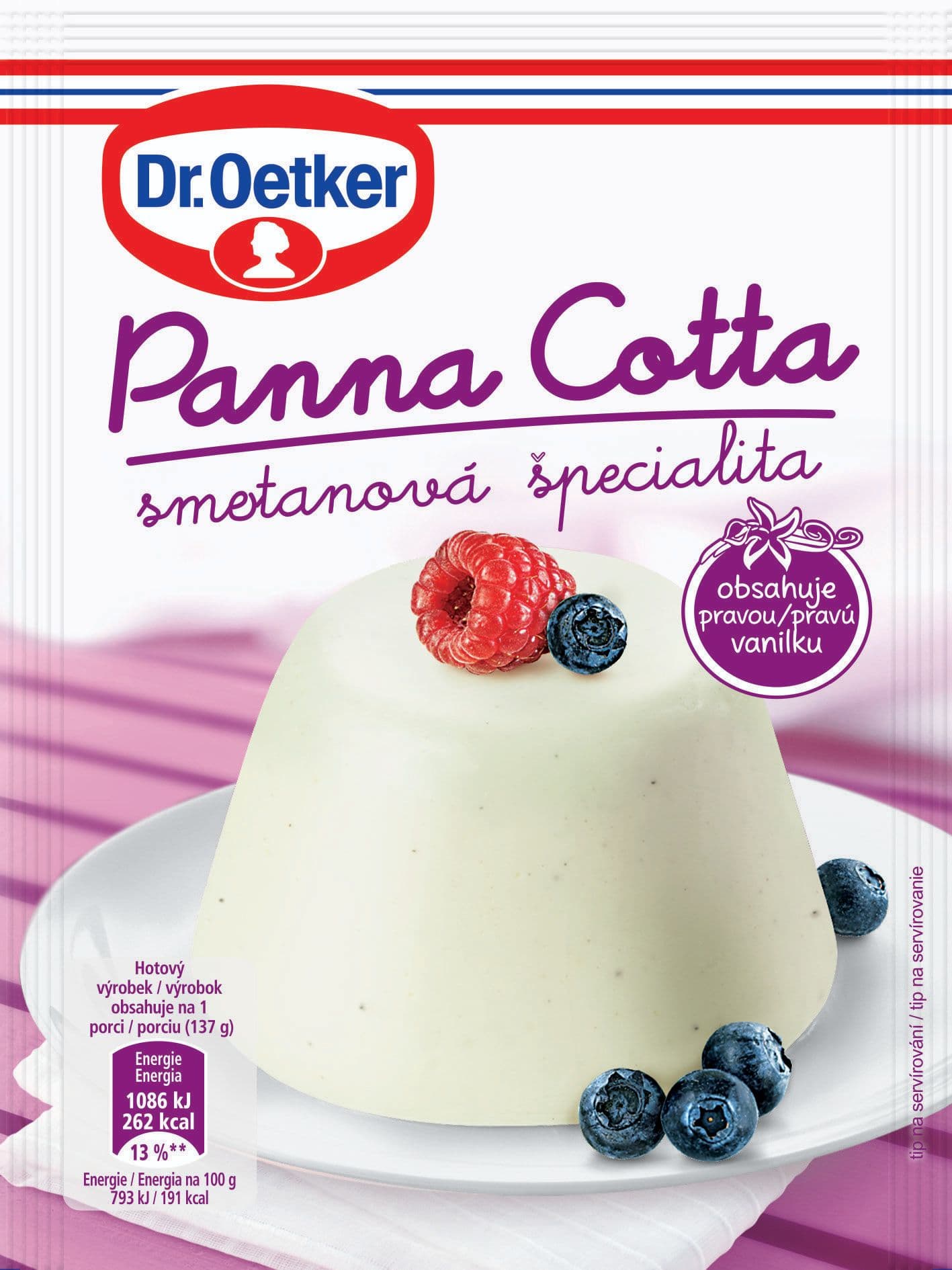 Dr. Oetker Panna Cotta s vanilkou 50 g