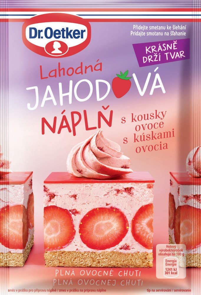 Dr. Oetker Jahodová smetanová náplň 50 g