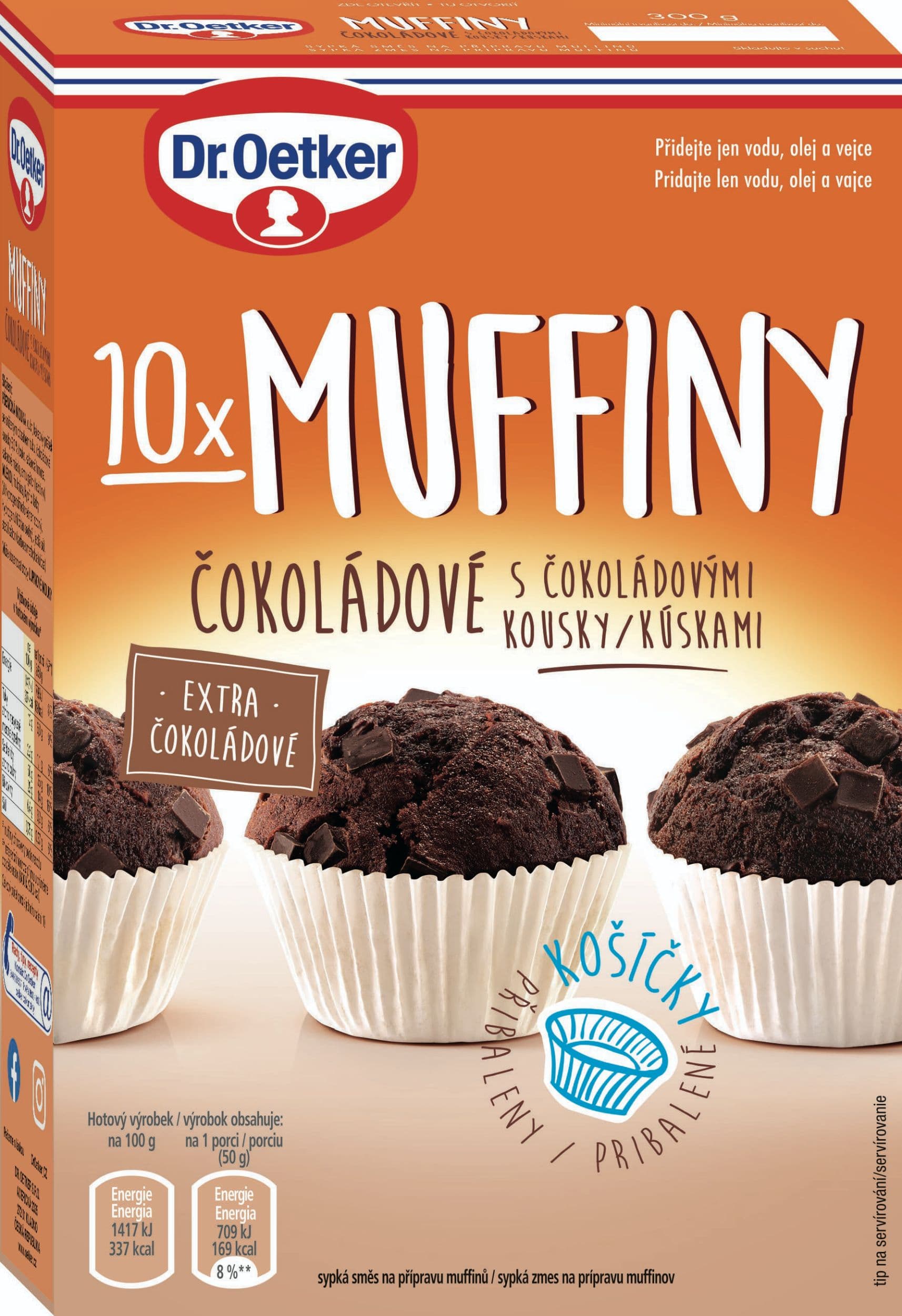 Dr. Oetker Muffiny čoko 300 g