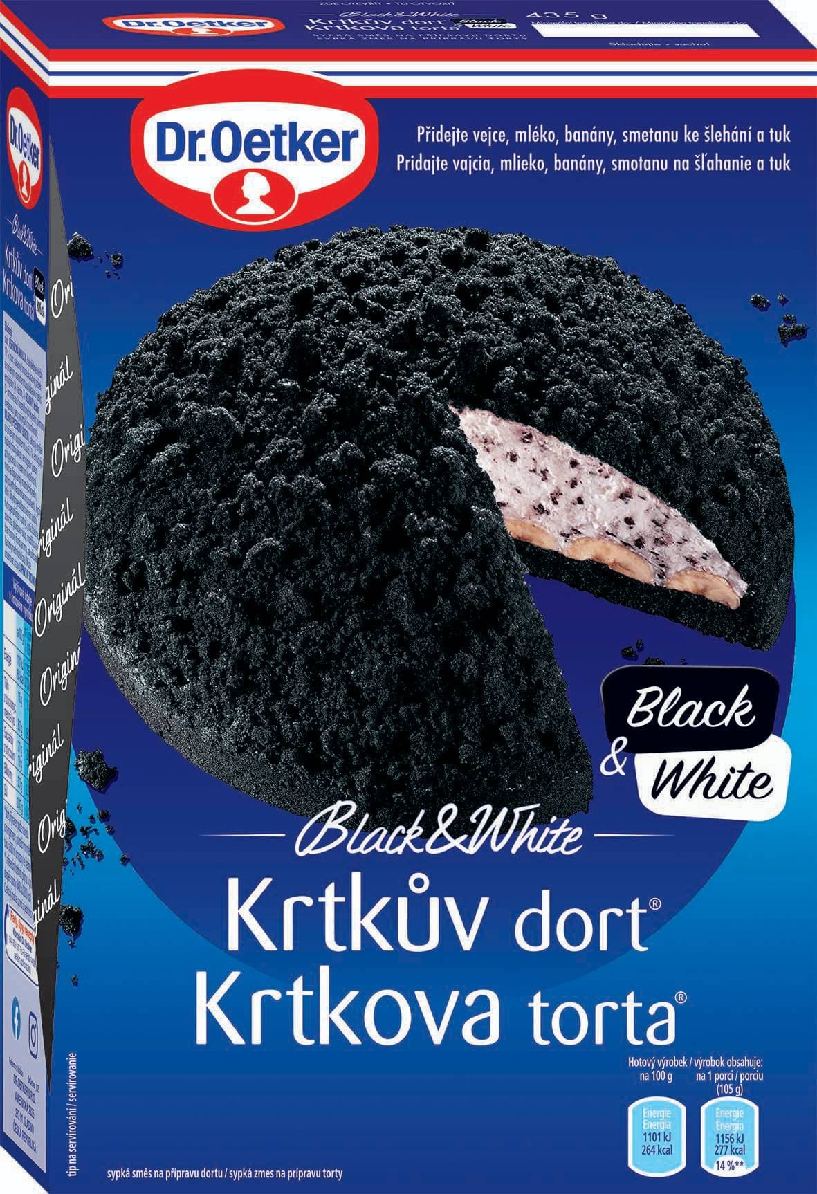 Dr.Oetker Krtkův dort Black&White 435g