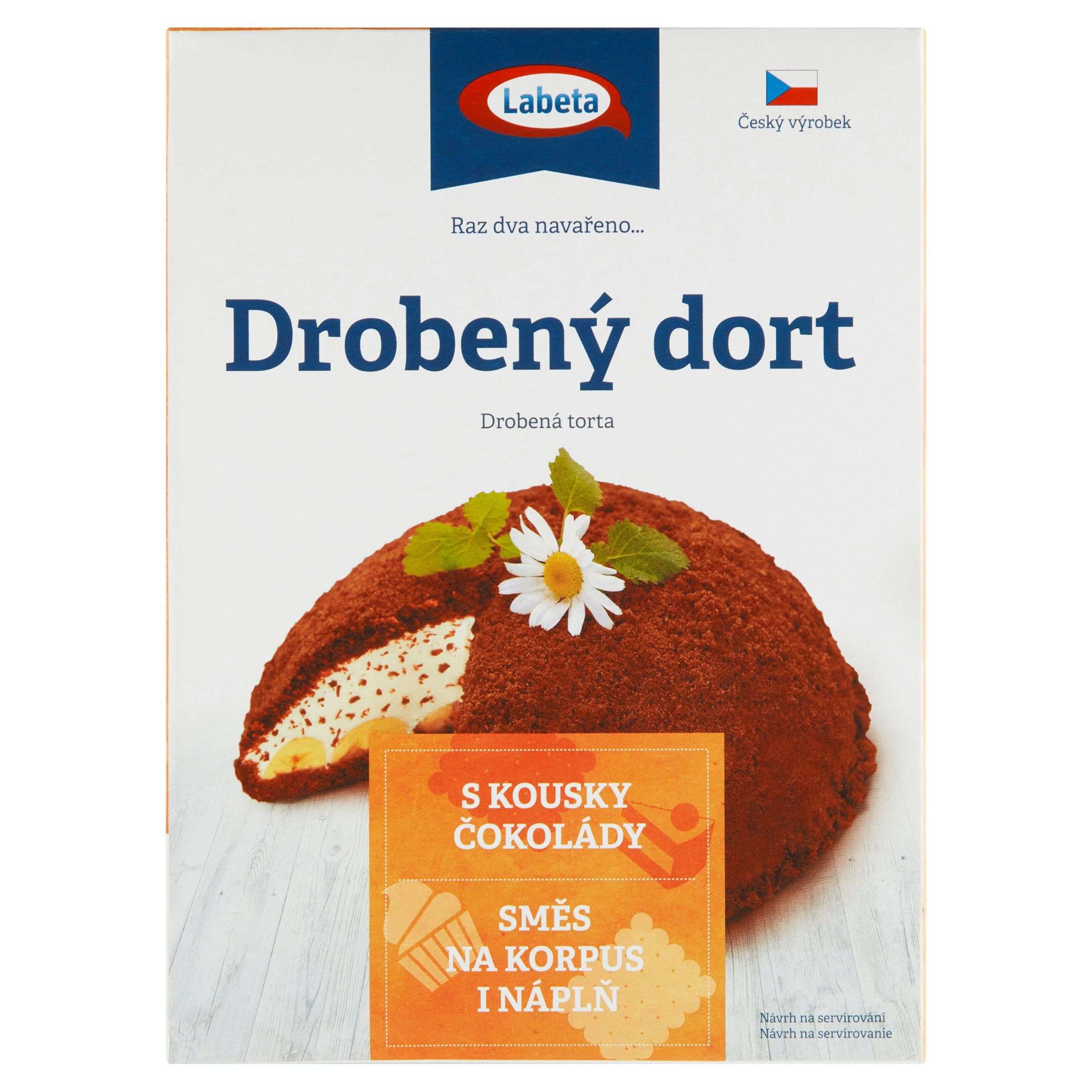 Labeta Drobený dort s kousky čokolády 410g