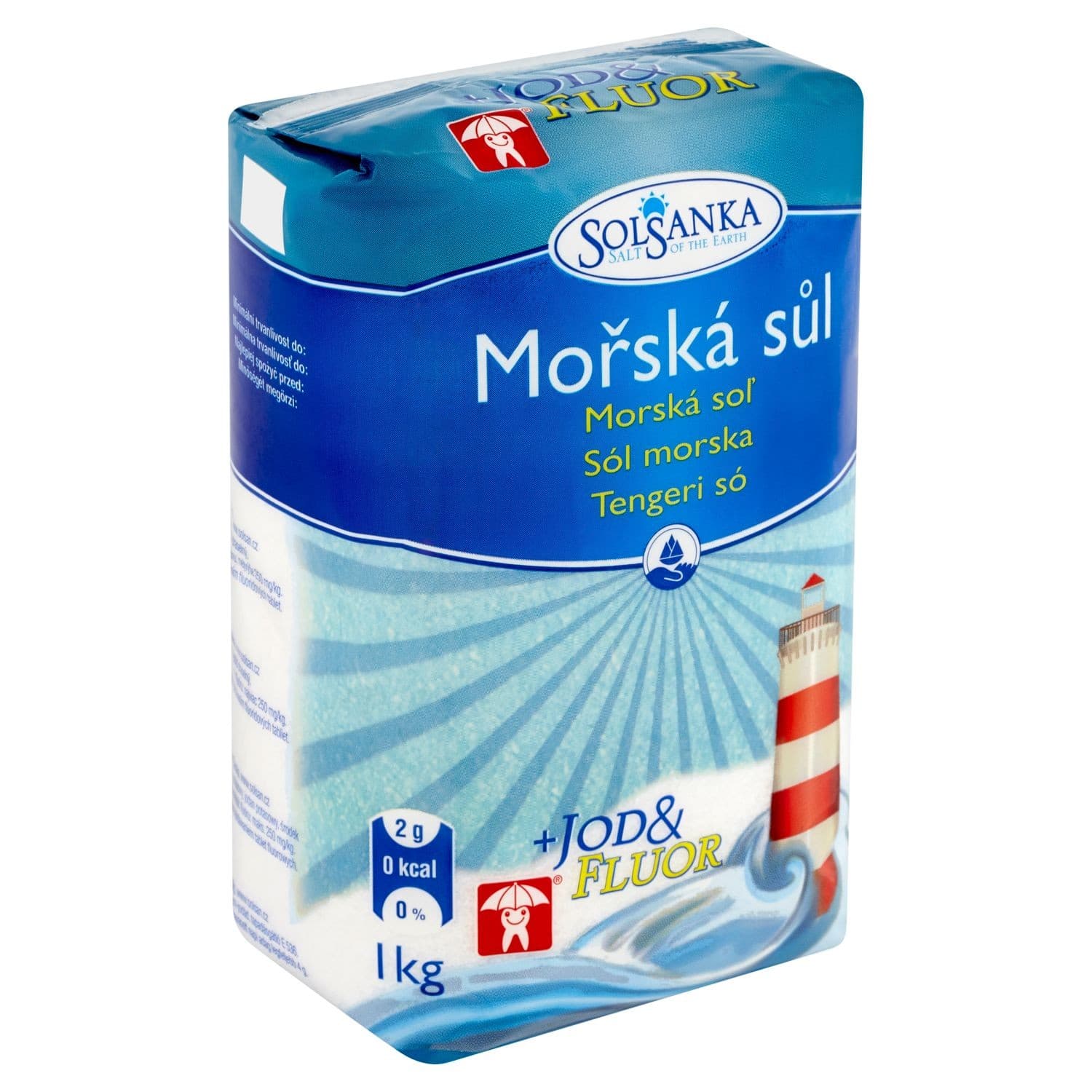 Solsanka Mořská sůl s jodem a fluorem 1 kg