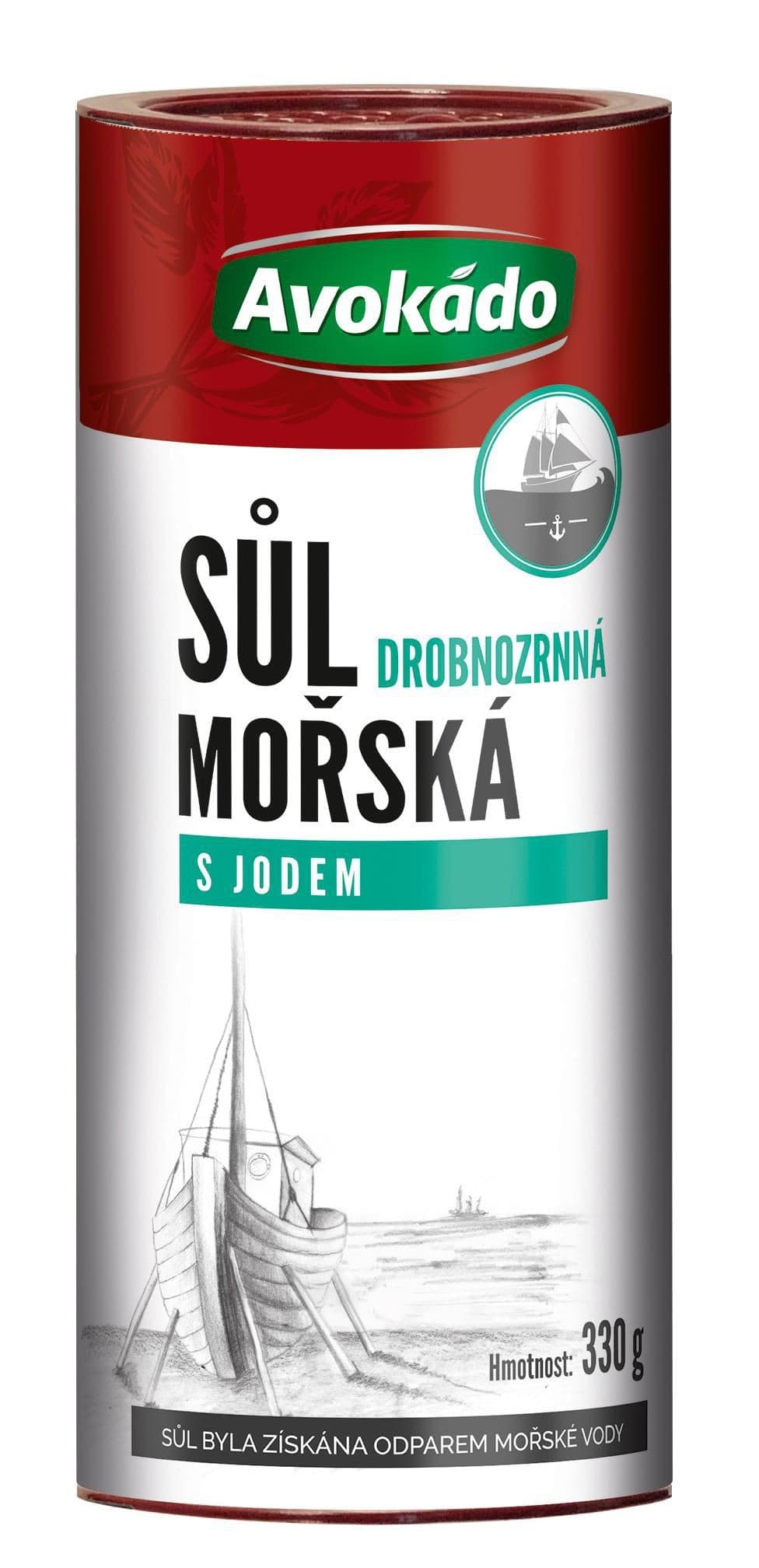 Avokádo mořská sůl s jódem 330 g