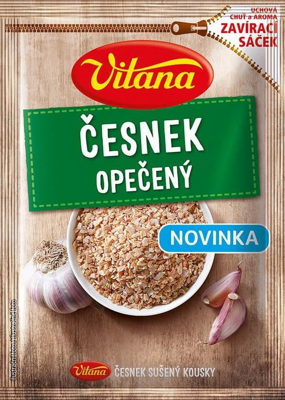 Vitana Česnek opečený kousky 28g