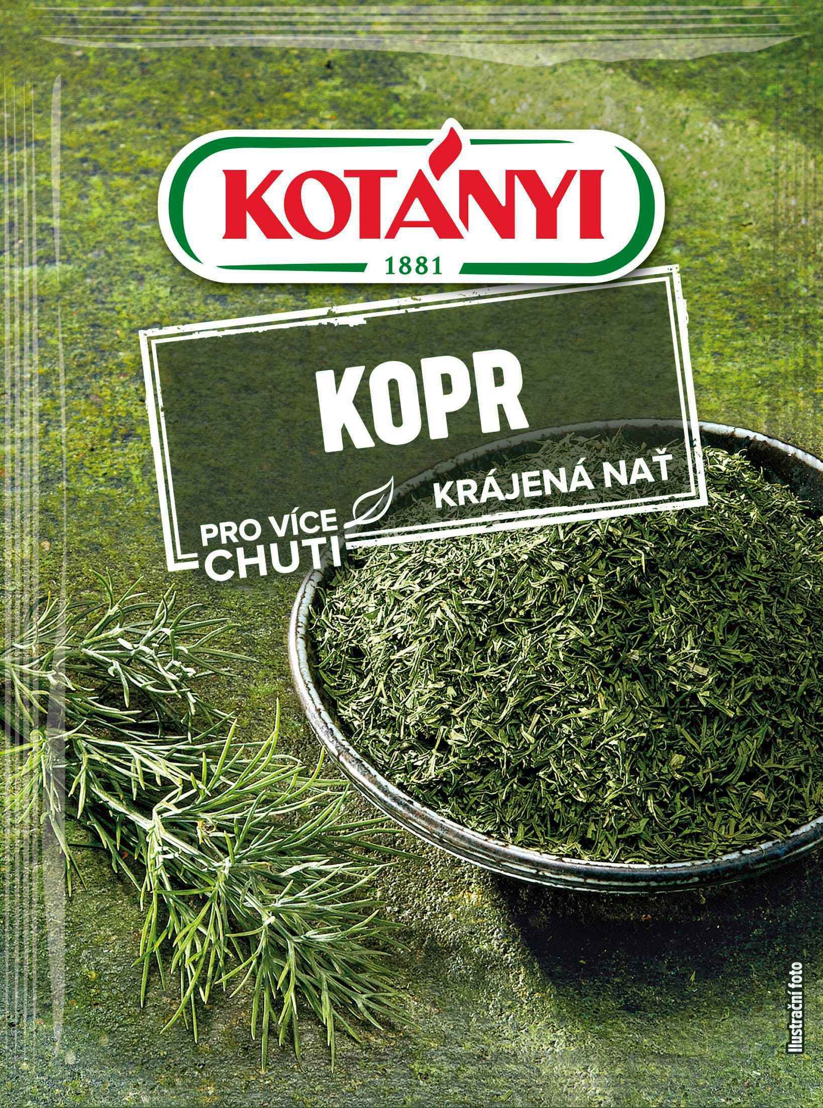 Kotányi Koprové výhonky drhnuté 11 g