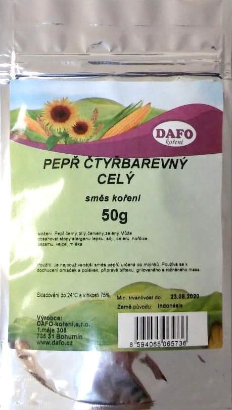 Dafo Pepř 4barevný celý 50 g